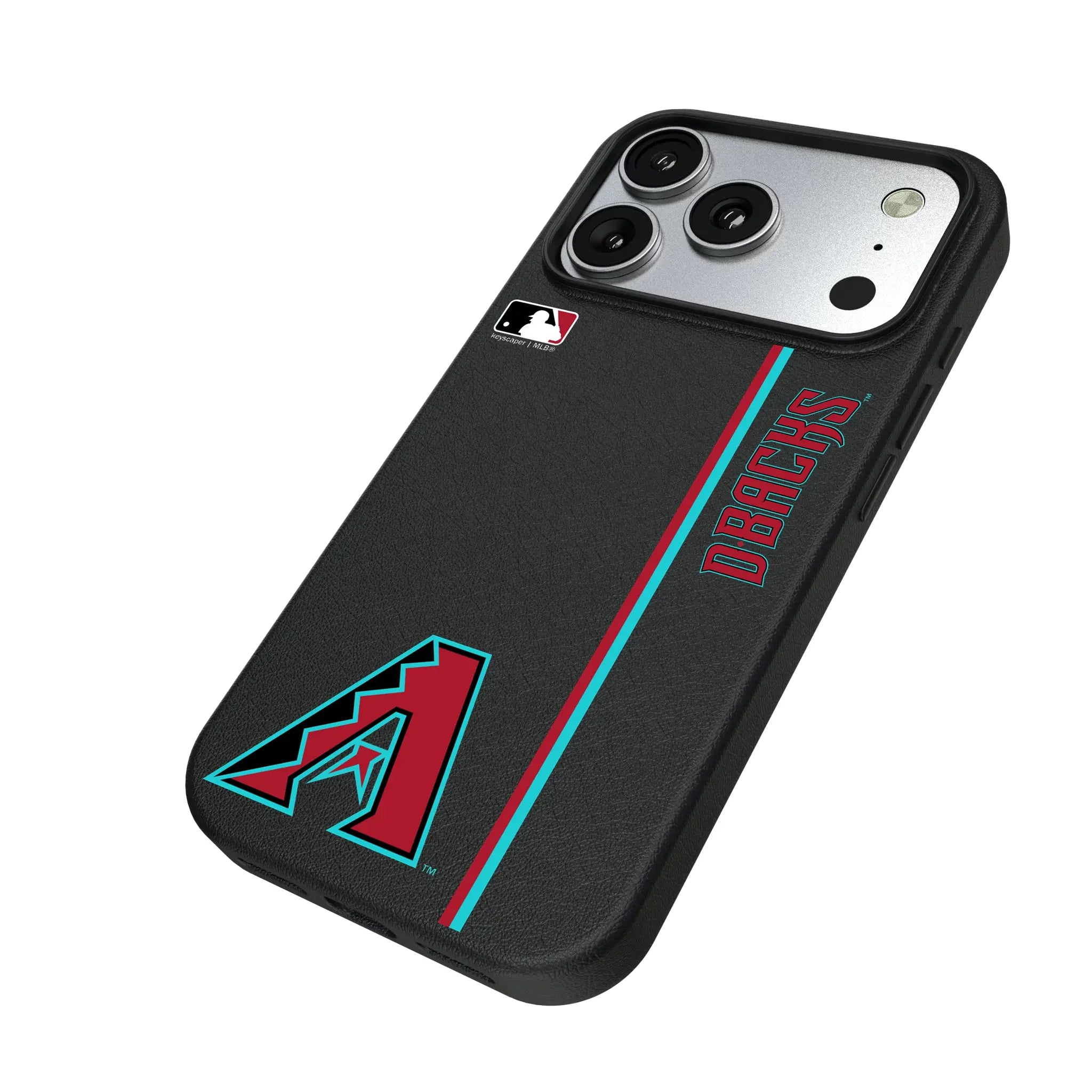 Arizona Diamondbacks Sidebar iPhone MagSafe Compatible Phone Case for Apple iPhone - Isometric View#Device_iPhone 17 Pro