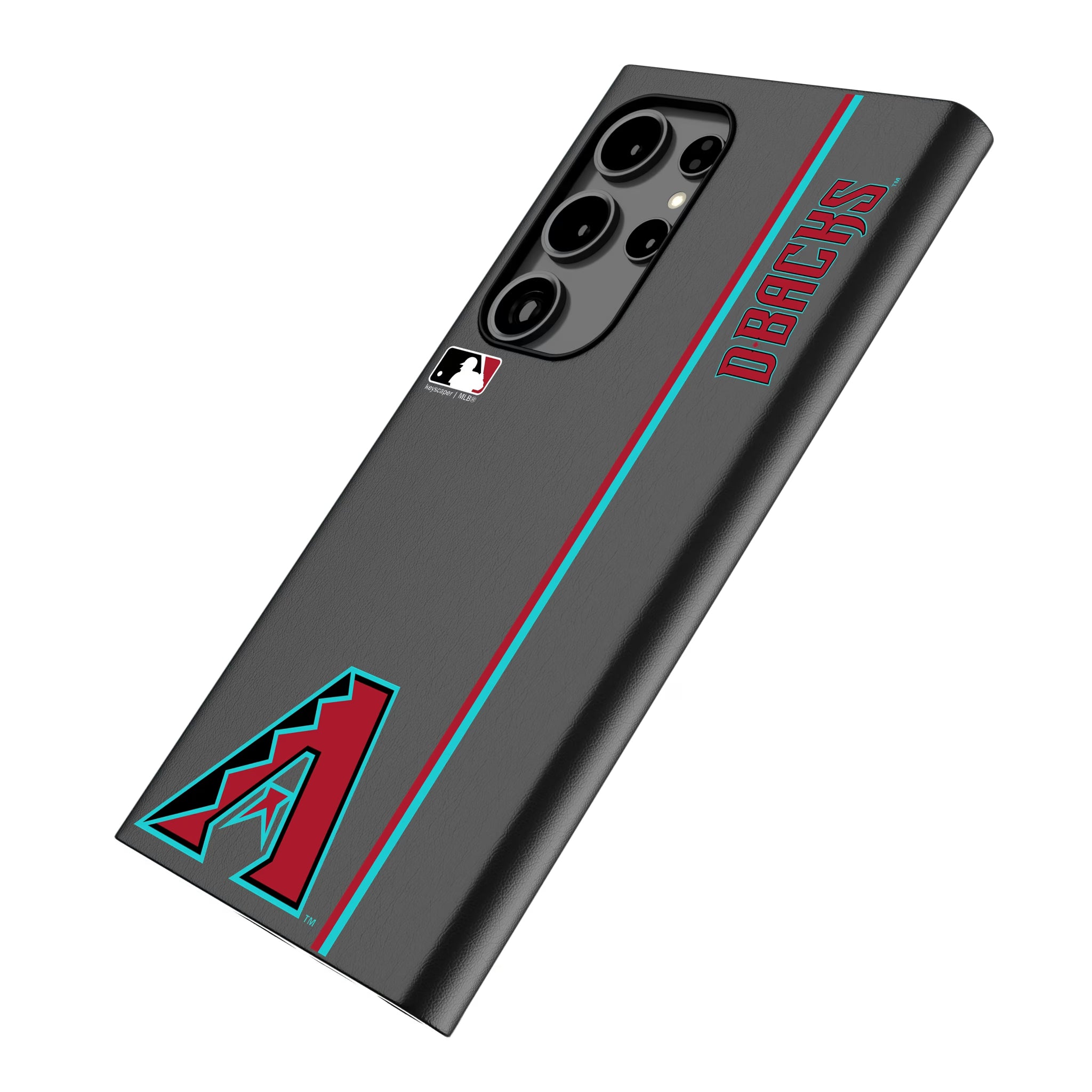 Arizona Diamondbacks Sidebar Galaxy MagSafe Compatible Phone Case for Samsung Galaxy - Isometric View