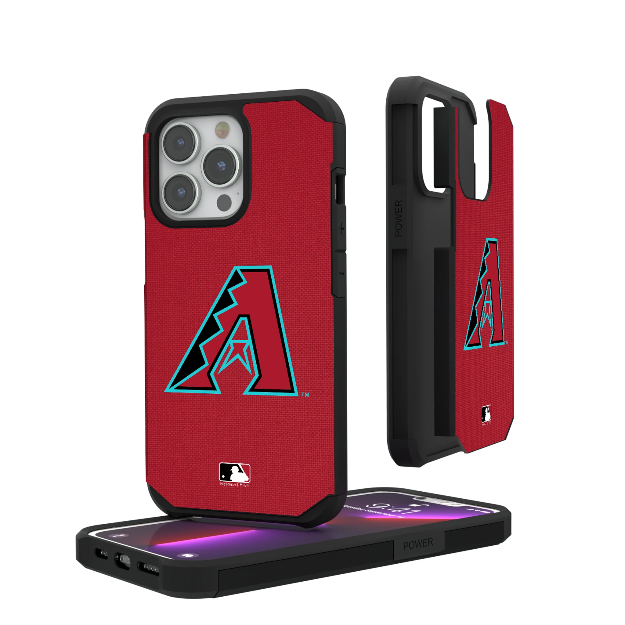 Arizona Diamondbacks Solid iPhone Rugged Phone Case for Apple iPhone