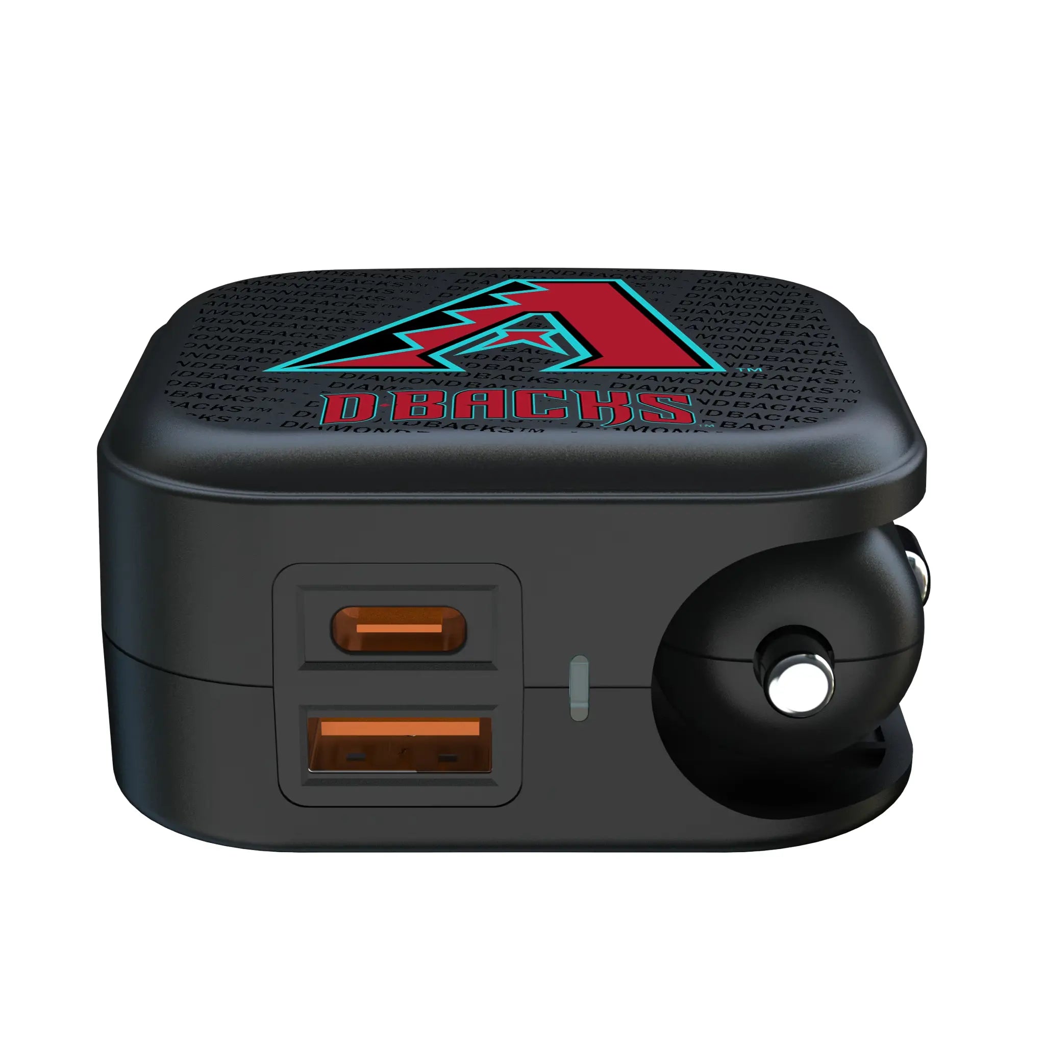 Arizona Diamondbacks Text Backdrop 2 in 1 USB A/C Charger