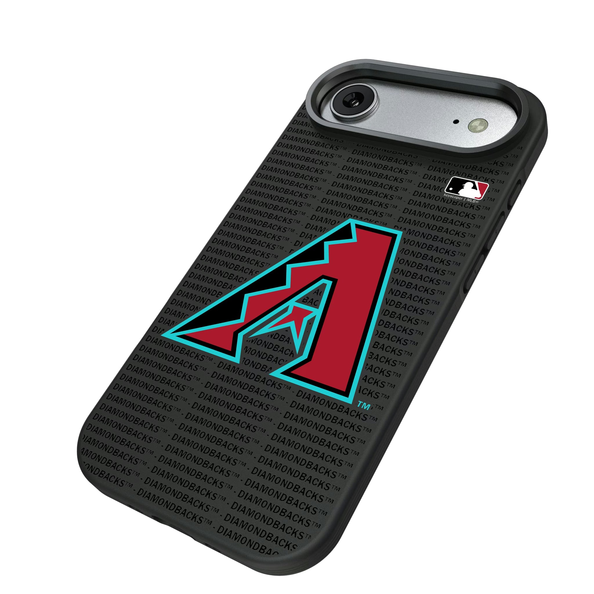Arizona Diamondbacks Text Backdrop iPhone Bump Phone Case for Apple iPhone - Isometric View#Device_iPhone Air