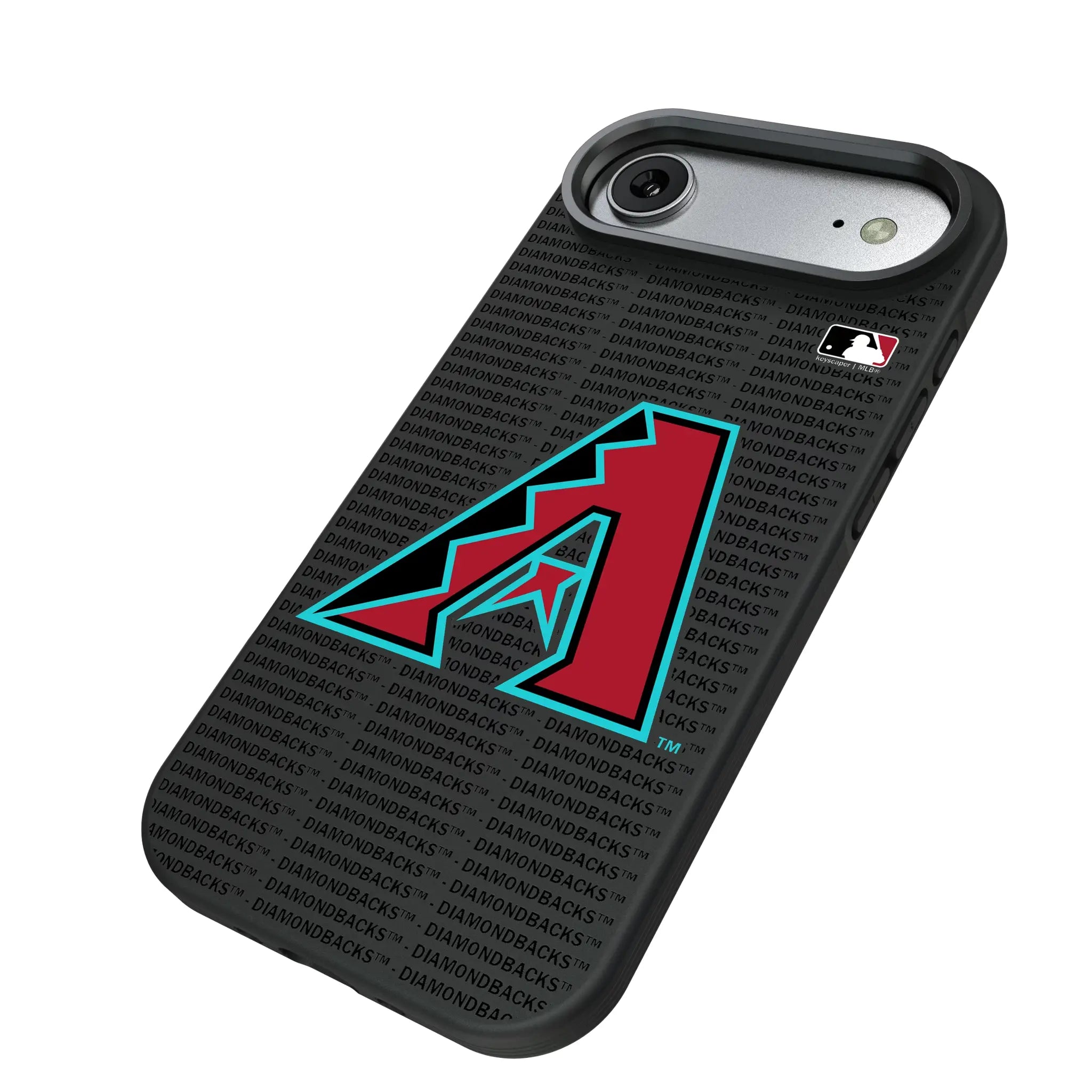 Arizona Diamondbacks Text Backdrop iPhone Bump Phone Case for Apple iPhone - Isometric View#Device_iPhone Air