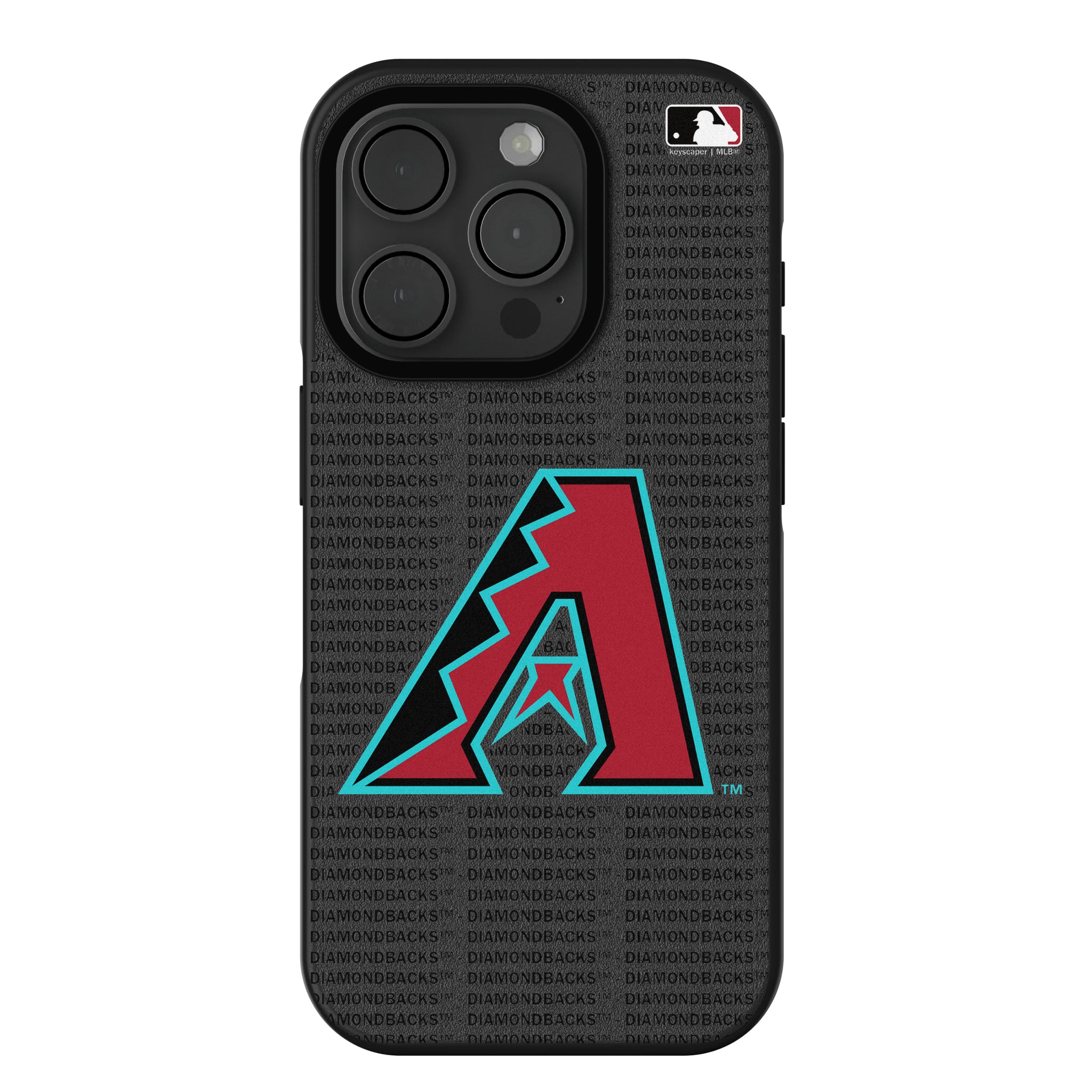 Arizona Diamondbacks Text Backdrop iPhone Bump Phone Case for Apple iPhone