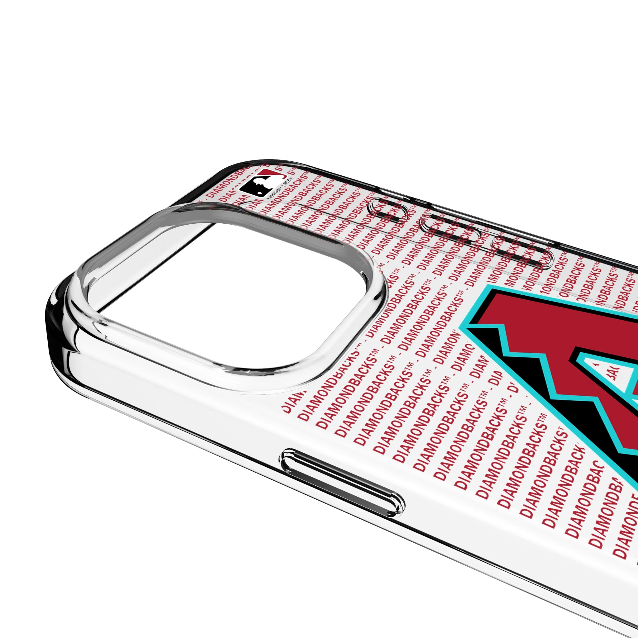 Arizona Diamondbacks Text Backdrop iPhone Clear Phone Case for Apple iPhone - Detail