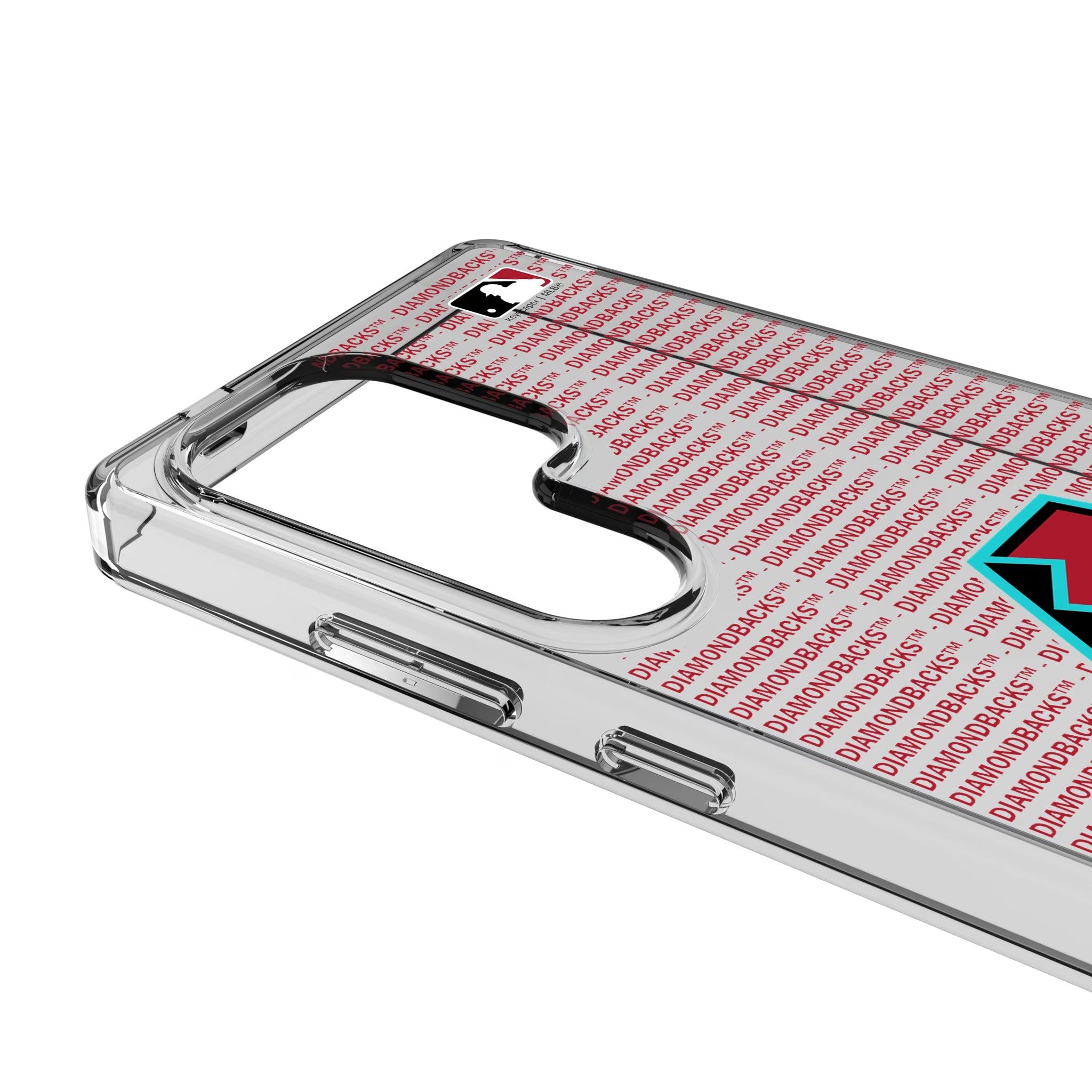 Arizona Diamondbacks Text Backdrop Galaxy Clear Phone Case for Samsung Galaxy - Detail