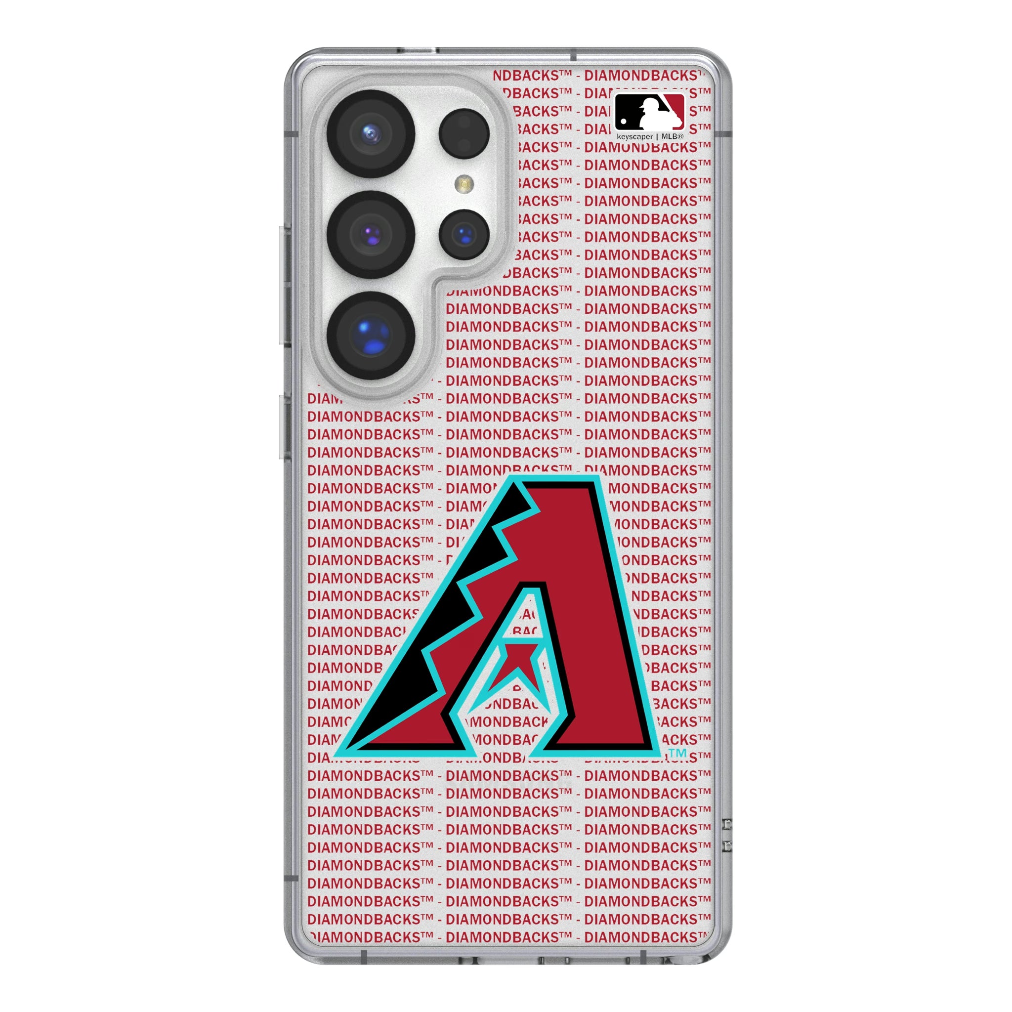 Arizona Diamondbacks Text Backdrop Galaxy Clear Phone Case for Samsung Galaxy
