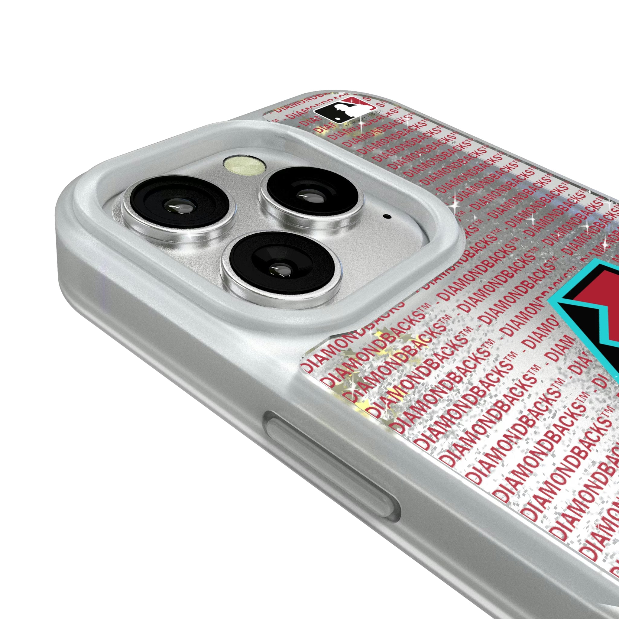 Arizona Diamondbacks Text Backdrop iPhone Glitter Phone Case for Apple iPhone - Detail#Device_iPhone 16 Pro