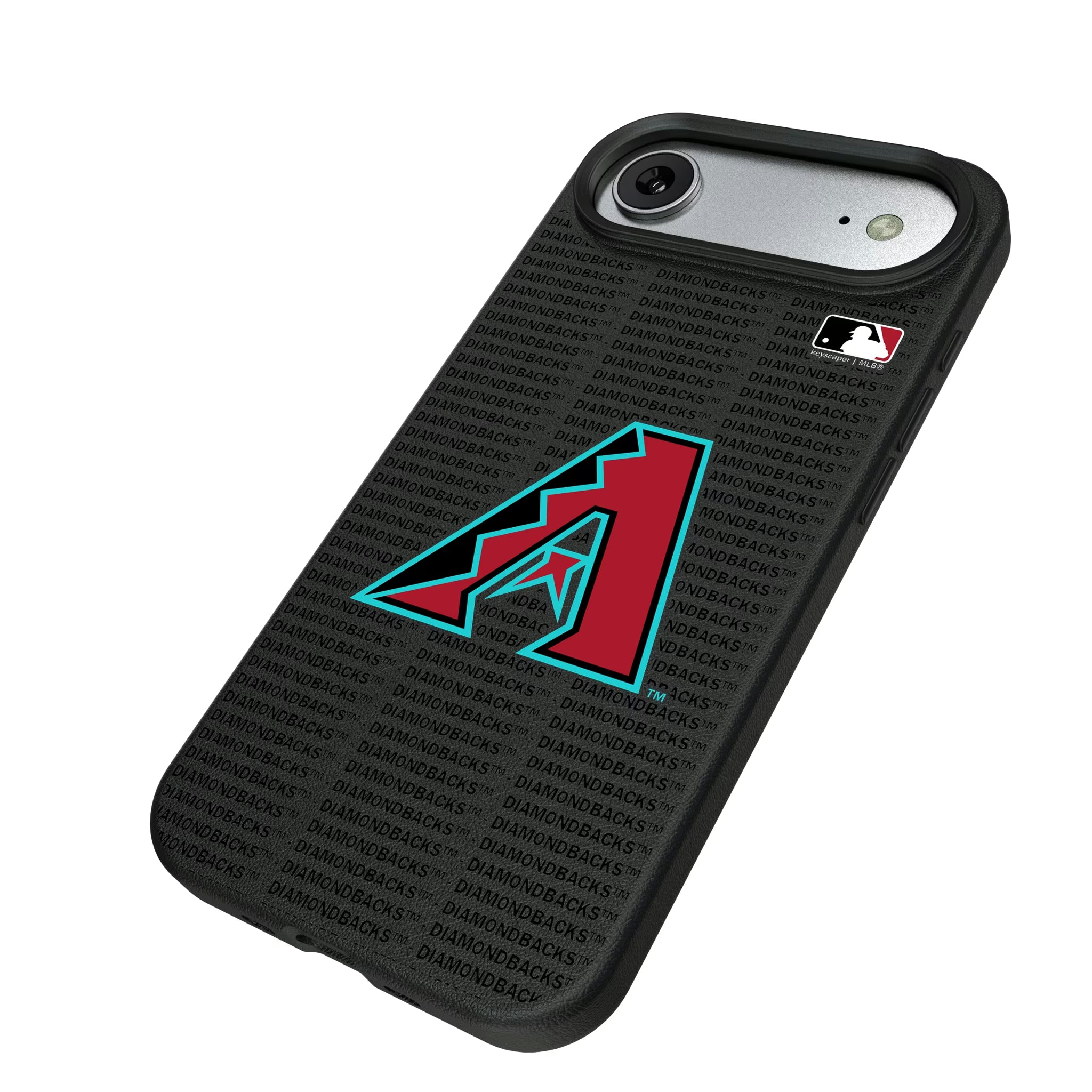 Arizona Diamondbacks Text Backdrop iPhone MagSafe Compatible Phone Case for Apple iPhone - Isometric View#Device_iPhone Air