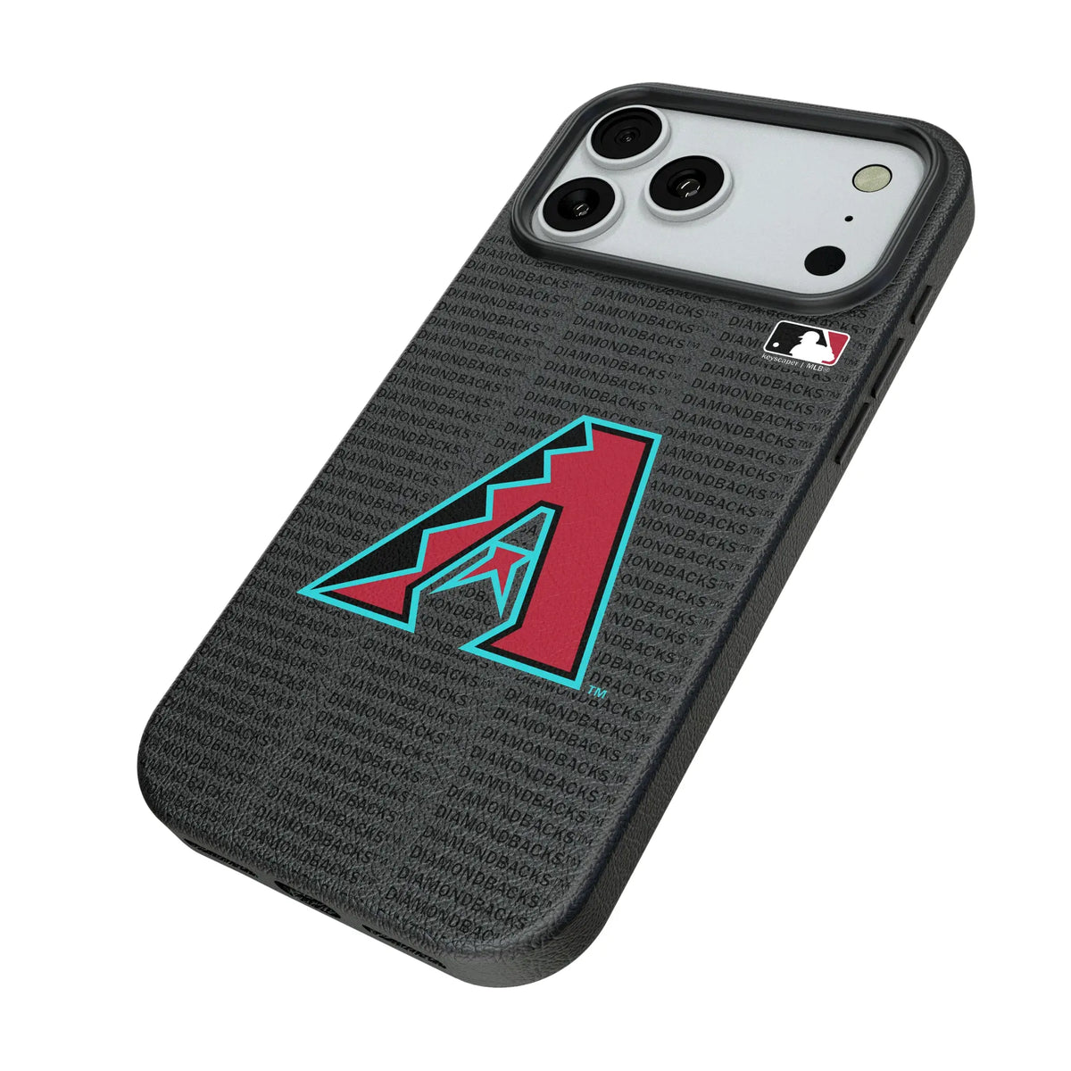 Arizona Diamondbacks Text Backdrop iPhone MagSafe Compatible Phone Case for Apple iPhone - Isometric View#Device_iPhone 18 Pro Max