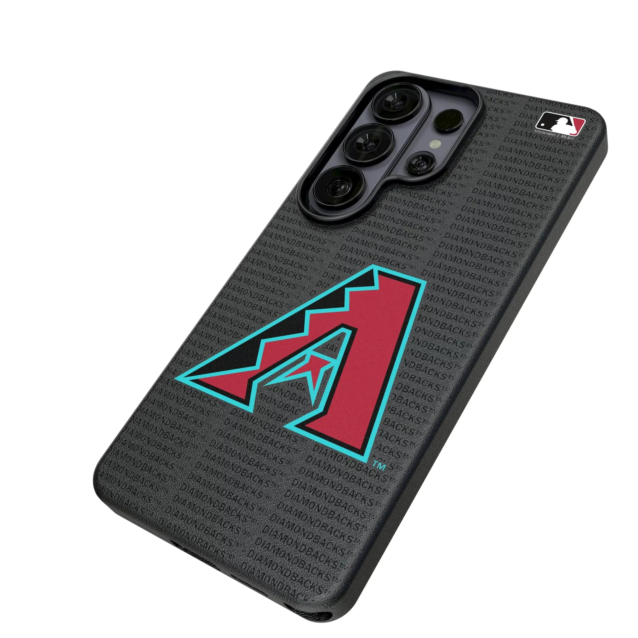 Arizona Diamondbacks Text Backdrop Galaxy MagSafe Compatible Phone Case for Samsung Galaxy - Isometric View#Device_Galaxy S26 Ultra