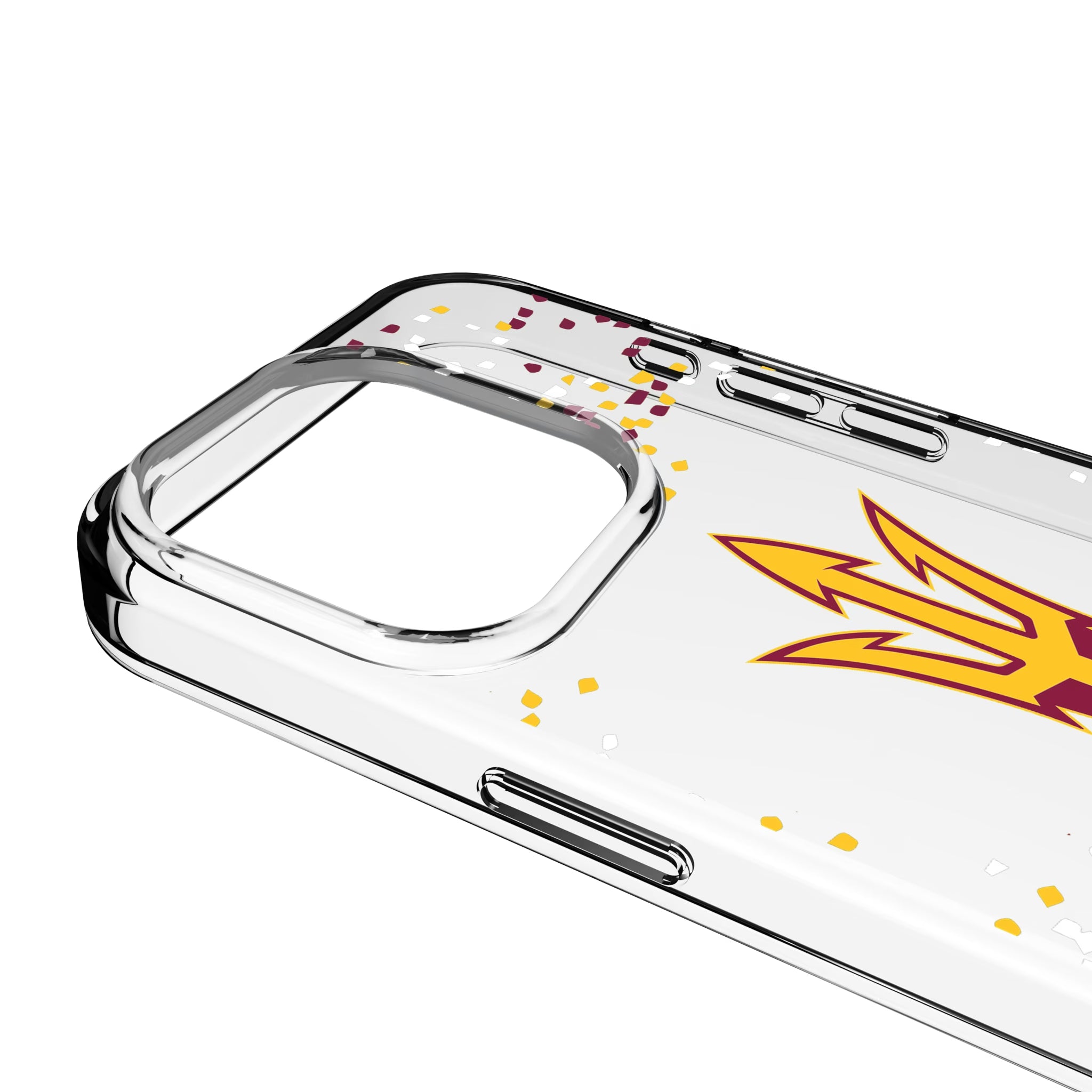 Arizona State University Sun Devils Confetti iPhone Clear Phone Case for Apple iPhone - Detail