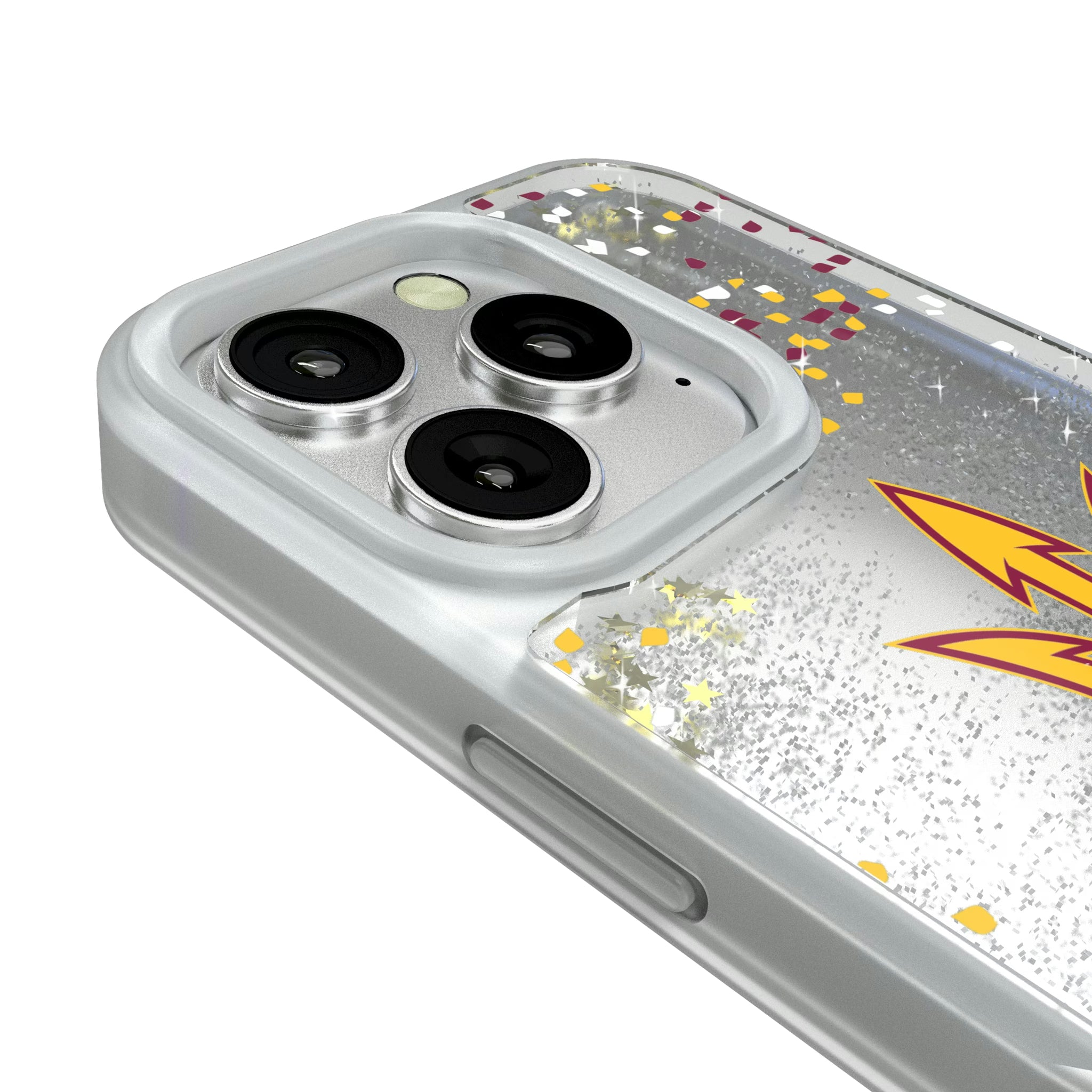 Arizona State University Sun Devils Confetti iPhone Glitter Phone Case for Apple iPhone - Detail#Device_iPhone 16 Pro