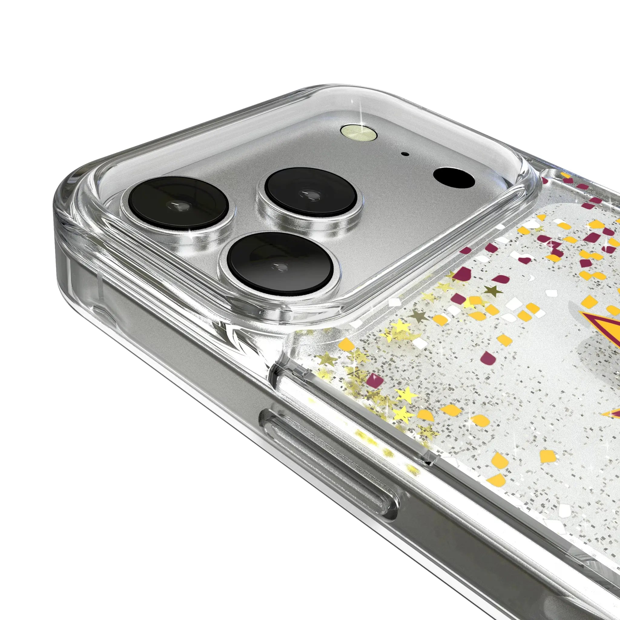 Arizona State University Sun Devils Confetti iPhone Glitter Phone Case for Apple iPhone - Detail