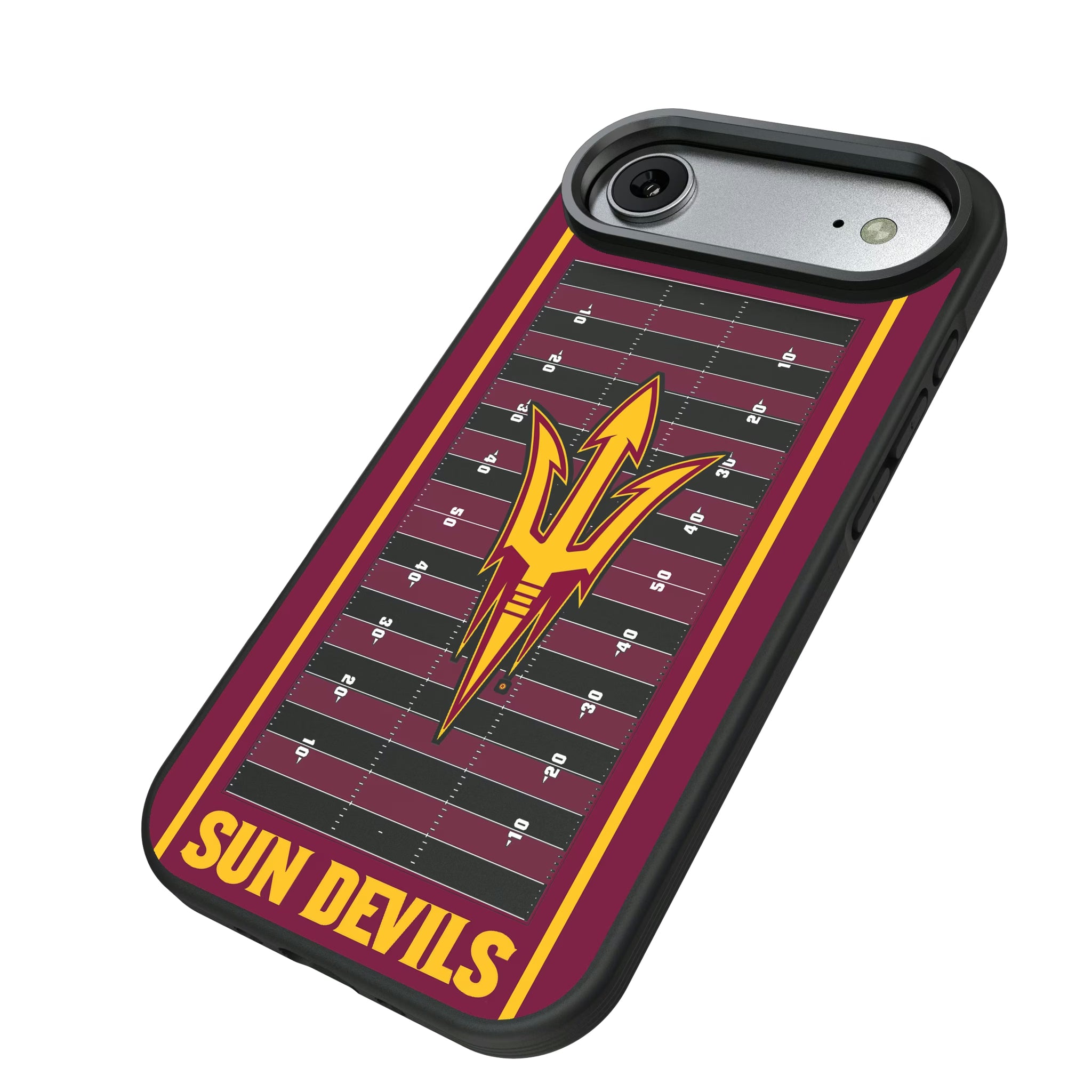 Arizona State University Sun Devils Field iPhone Bump Phone Case for Apple iPhone - Isometric View#Device_iPhone Air