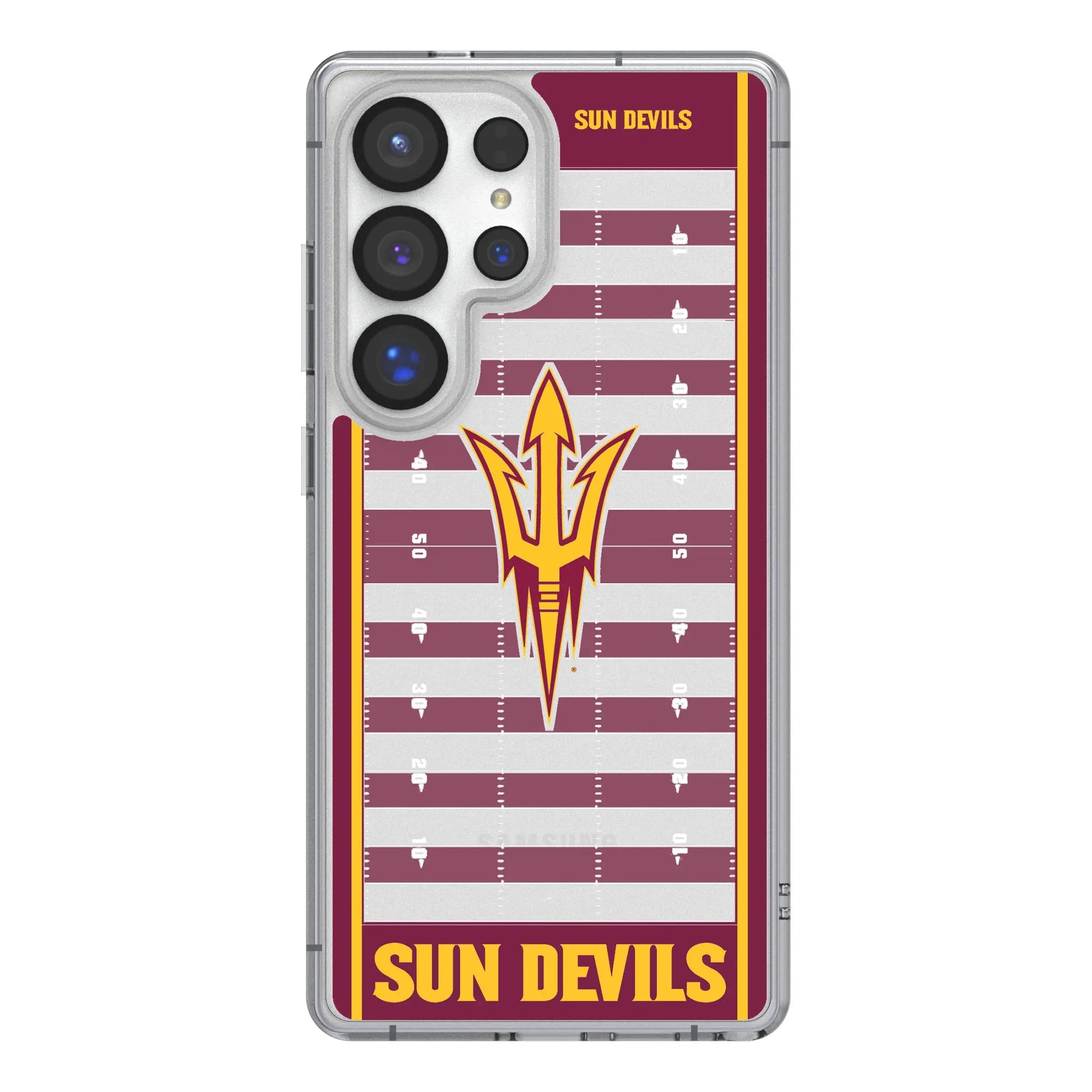 Arizona State University Sun Devils Field Galaxy Clear Phone Case for Samsung Galaxy#Device_Galaxy S25 Ultra