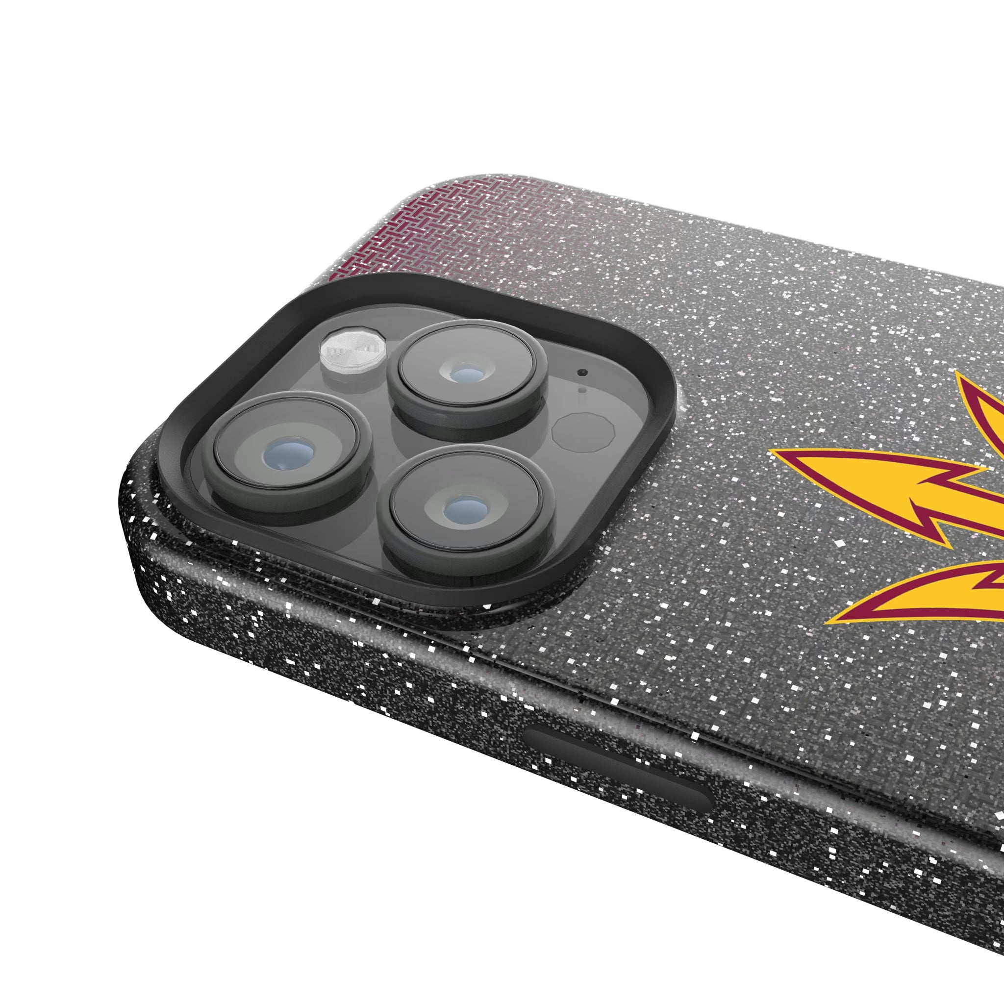Arizona State University Sun Devils Linen iPhone Bling Phone Case for Apple iPhone - Detail