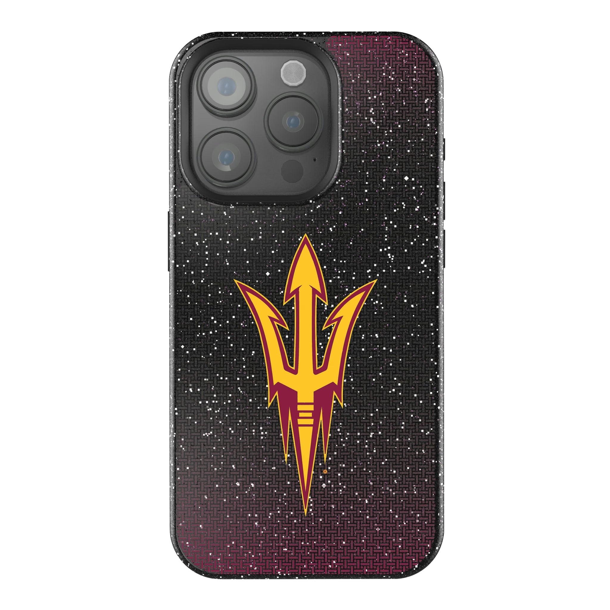 Arizona State University Sun Devils Linen iPhone Bling Phone Case for Apple iPhone