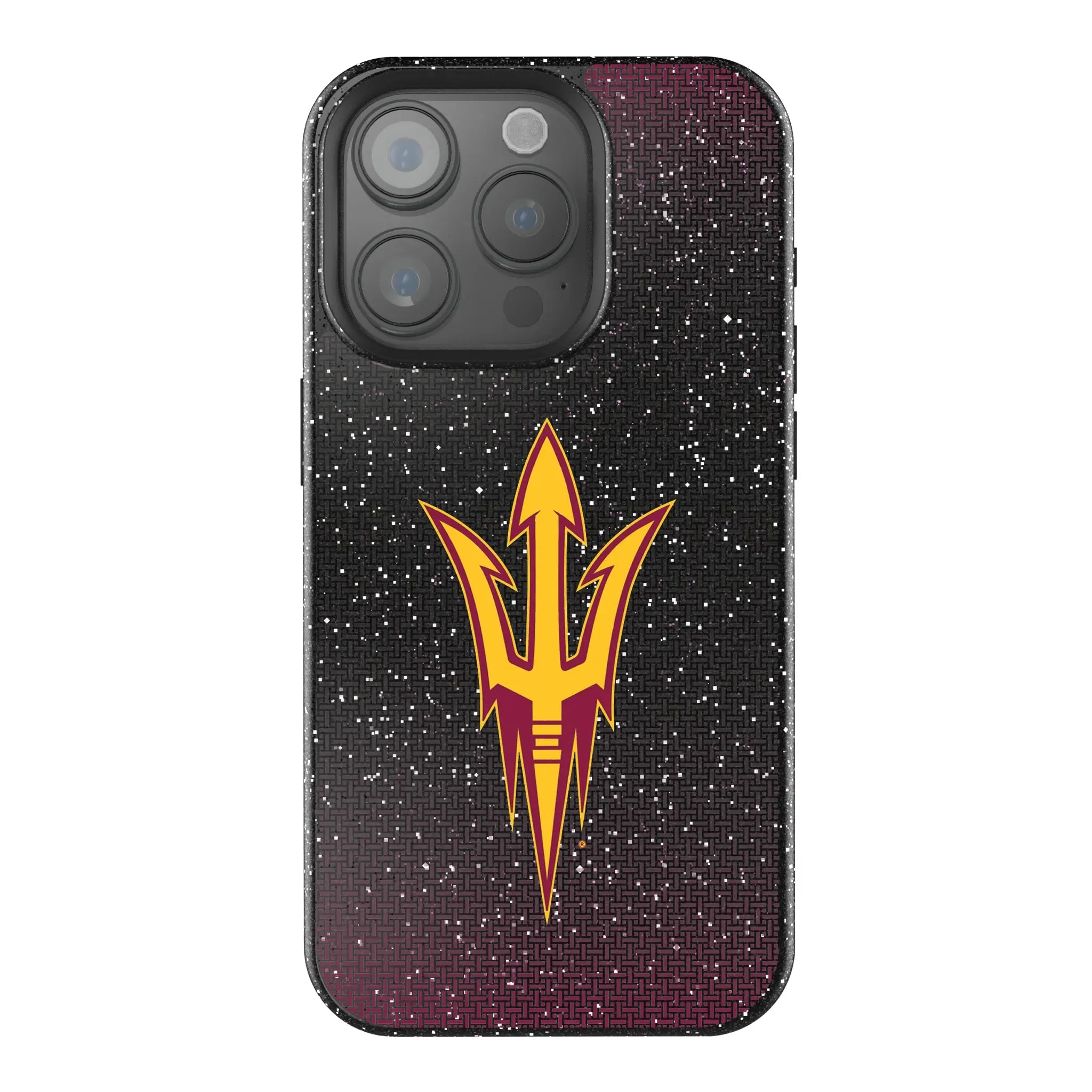 Arizona State University Sun Devils Linen iPhone Bling Phone Case for Apple iPhone