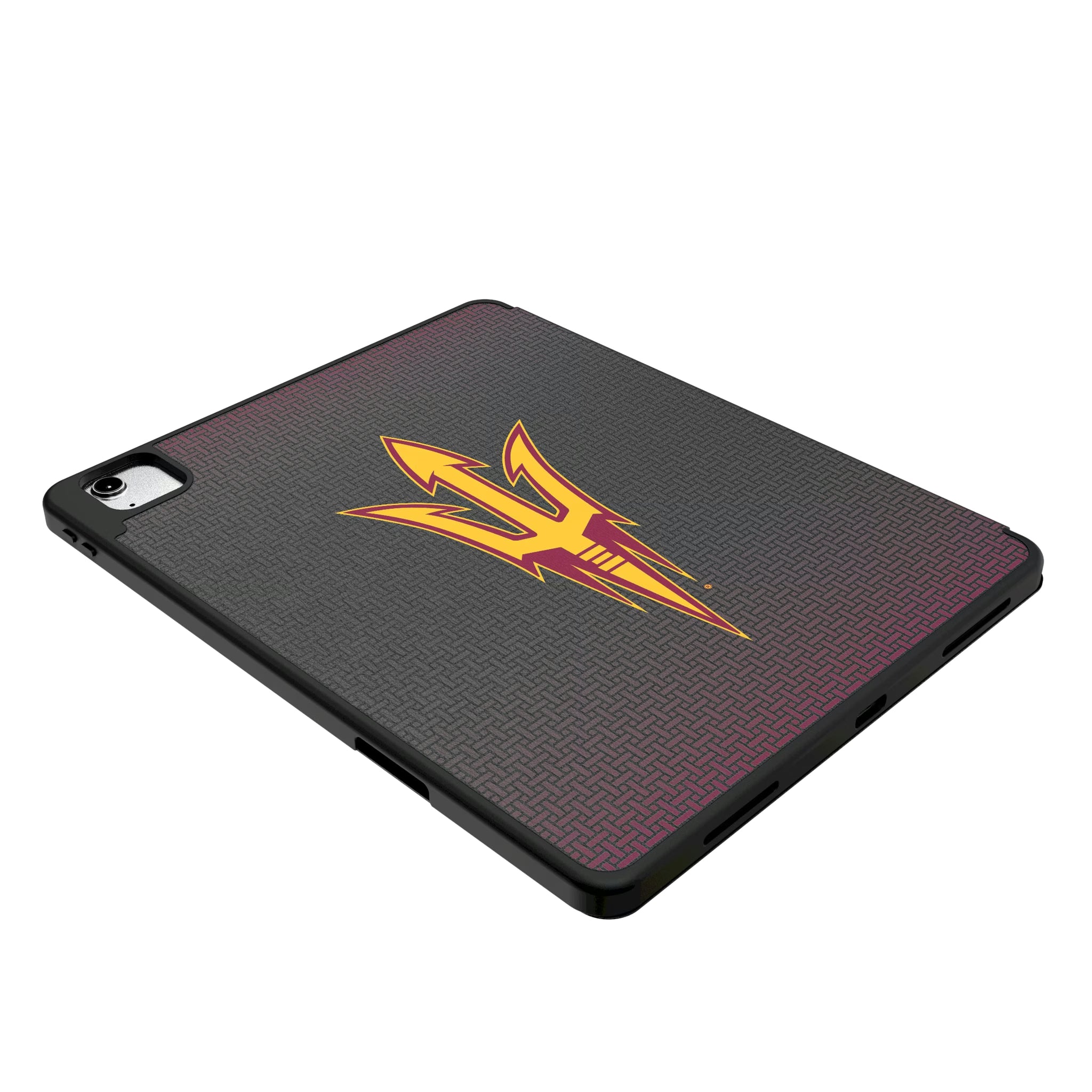 Arizona State University Sun Devils Linen iPad Tablet Case for Apple iPad - Isometric View