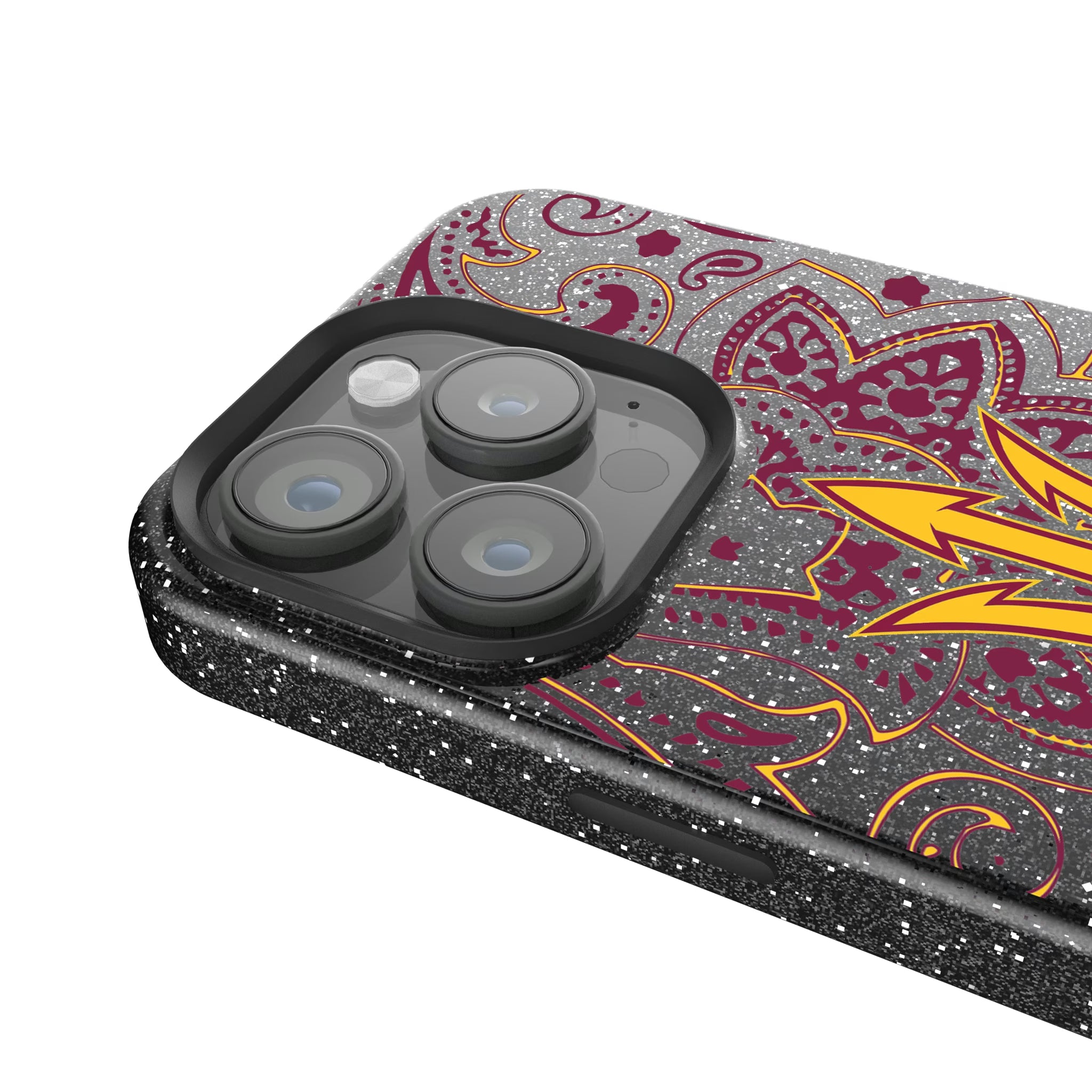 Arizona State University Sun Devils Paisley iPhone Bling Phone Case for Apple iPhone - Detail