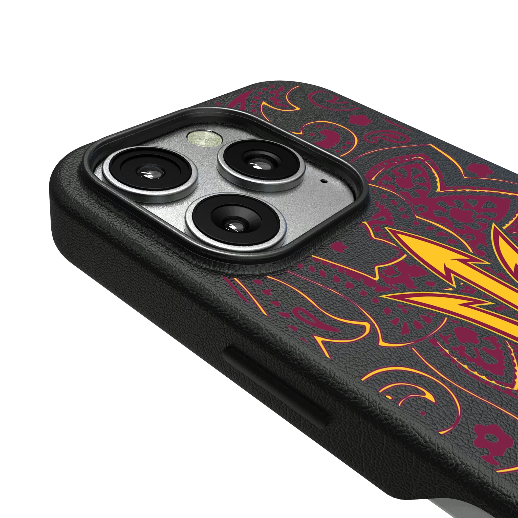 Arizona State University Sun Devils Paisley iPhone MagSafe Compatible Phone Case for Apple iPhone - Detail