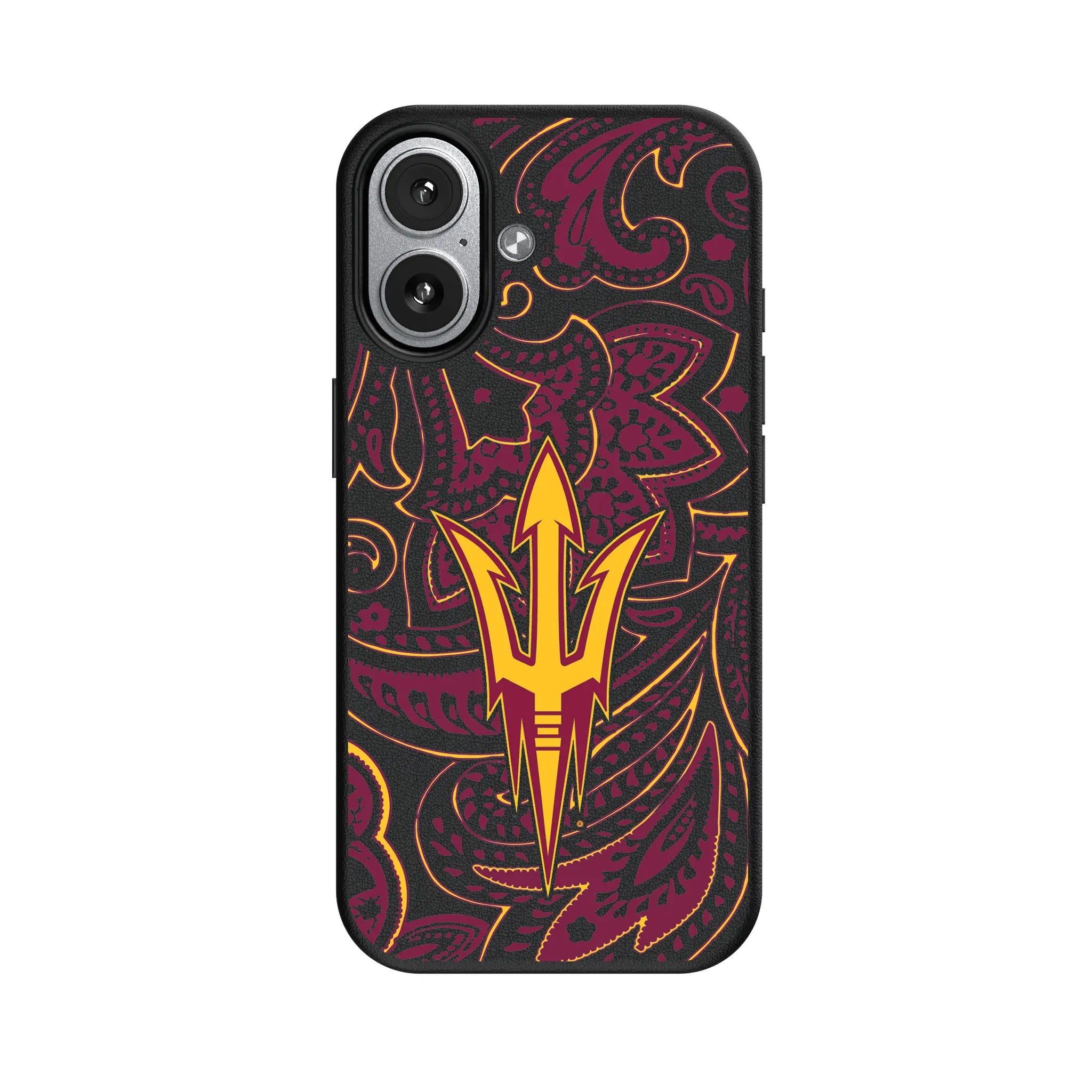 Arizona State University Sun Devils Paisley iPhone MagSafe Compatible Phone Case for Apple iPhone#Device_iPhone 17