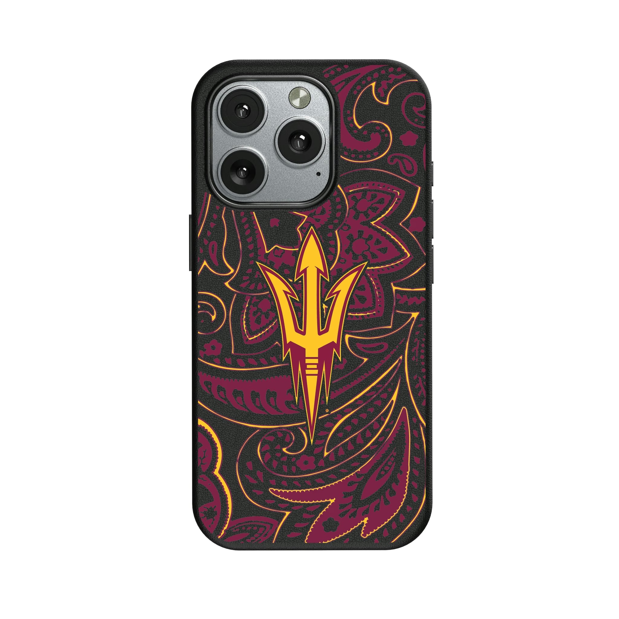 Arizona State University Sun Devils Paisley iPhone MagSafe Compatible Phone Case for Apple iPhone