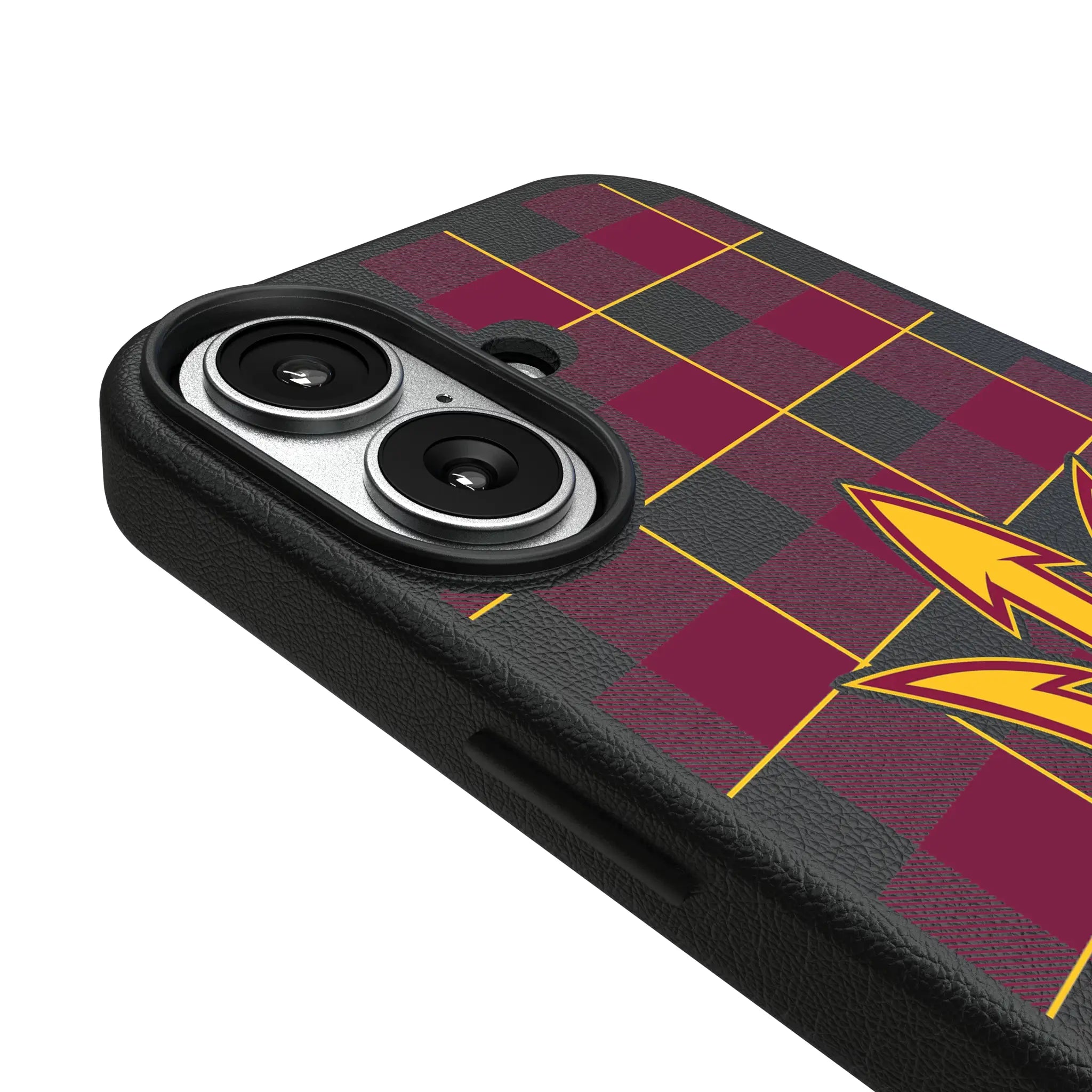 Arizona State University Sun Devils Plaid iPhone MagSafe Compatible Phone Case for Apple iPhone - Detail#Device_iPhone 17