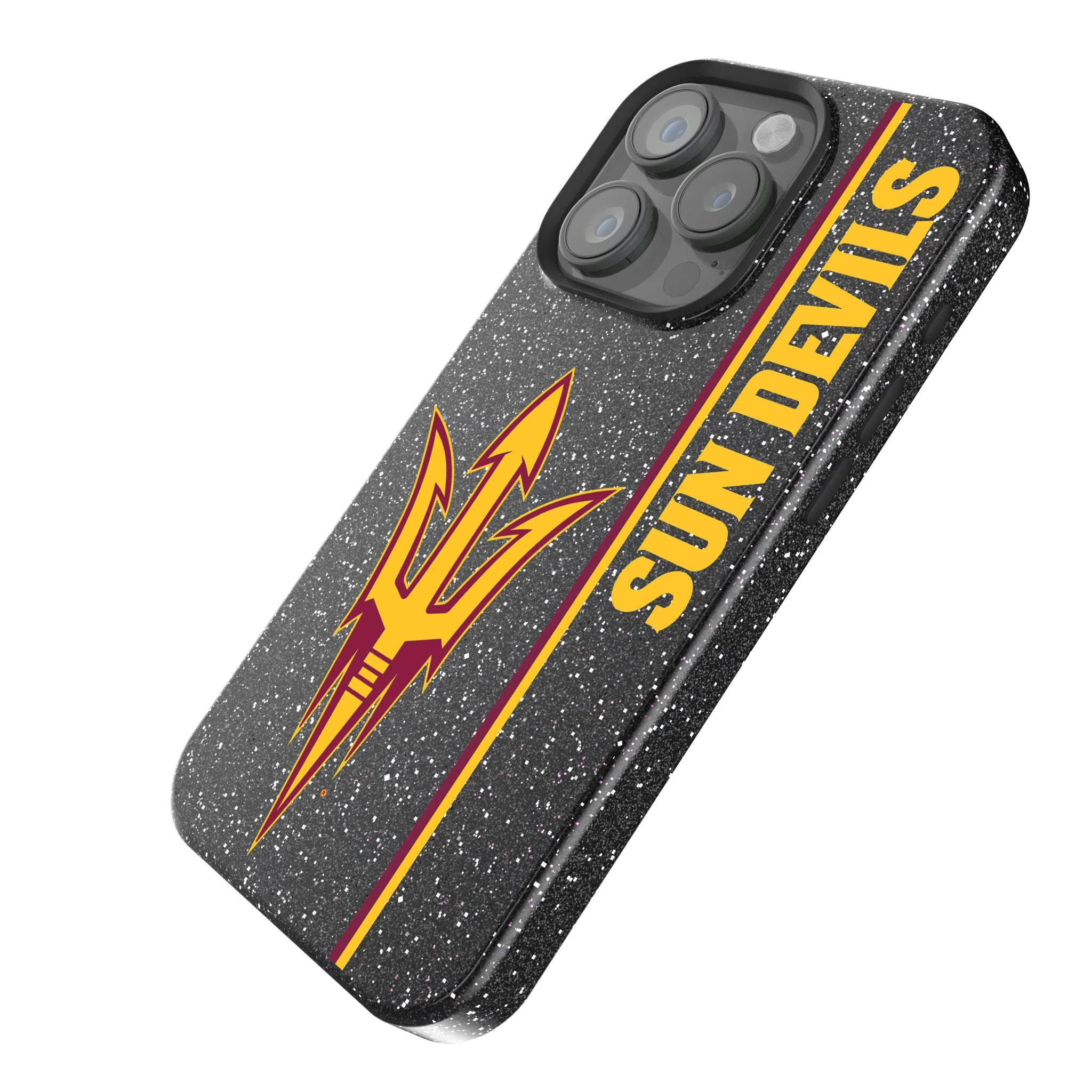 Arizona State University Sun Devils Sidebar iPhone Bling Phone Case for Apple iPhone - Isometric View