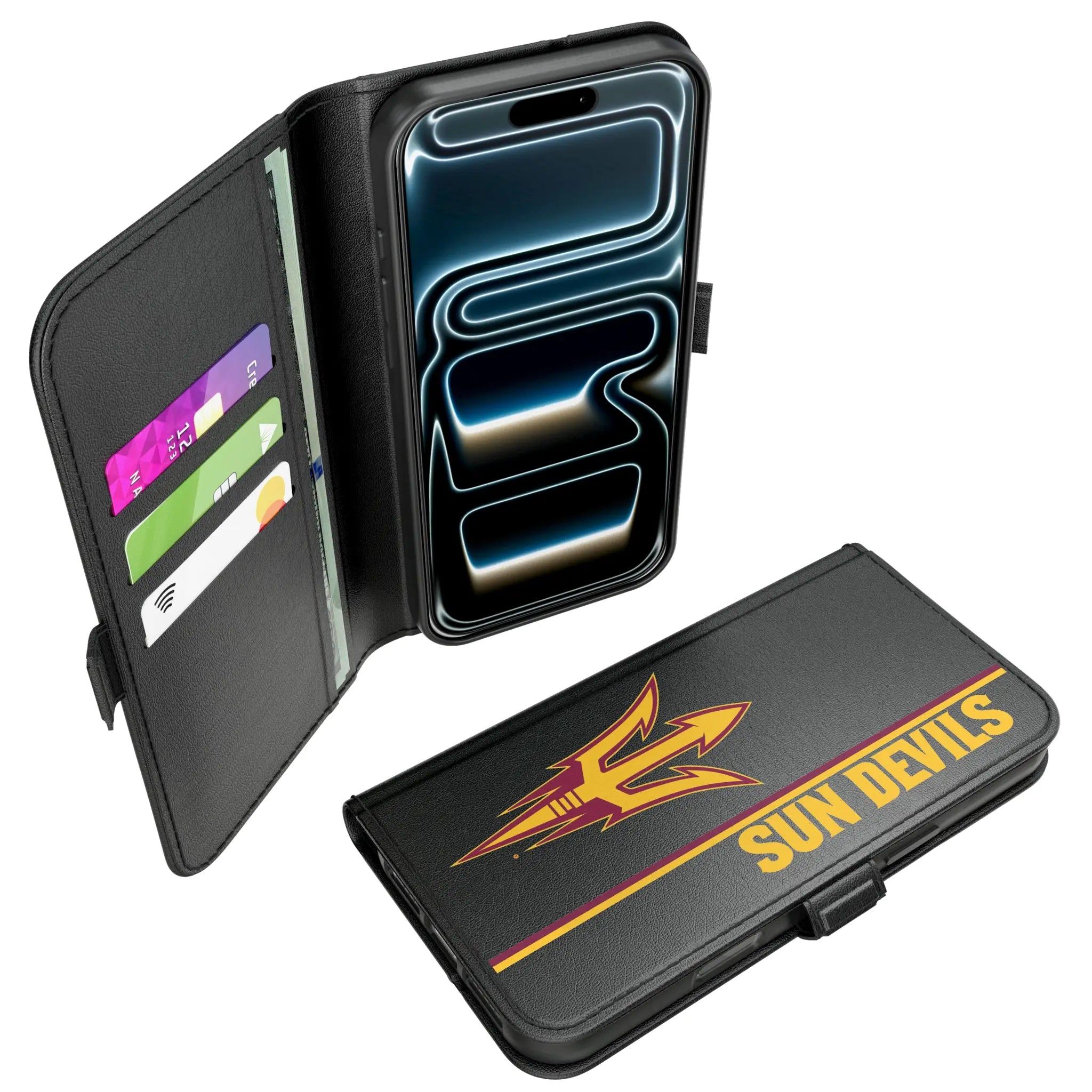 Arizona State University Sun Devils Sidebar iPhone Folio Phone Case for Apple iPhone#Device_iPhone 17 Pro Max