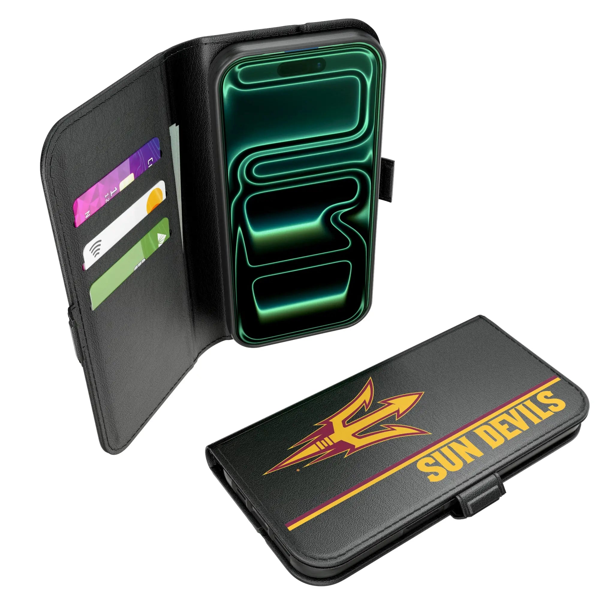 Arizona State University Sun Devils Sidebar iPhone Folio Phone Case for Apple iPhone#Device_iPhone 17