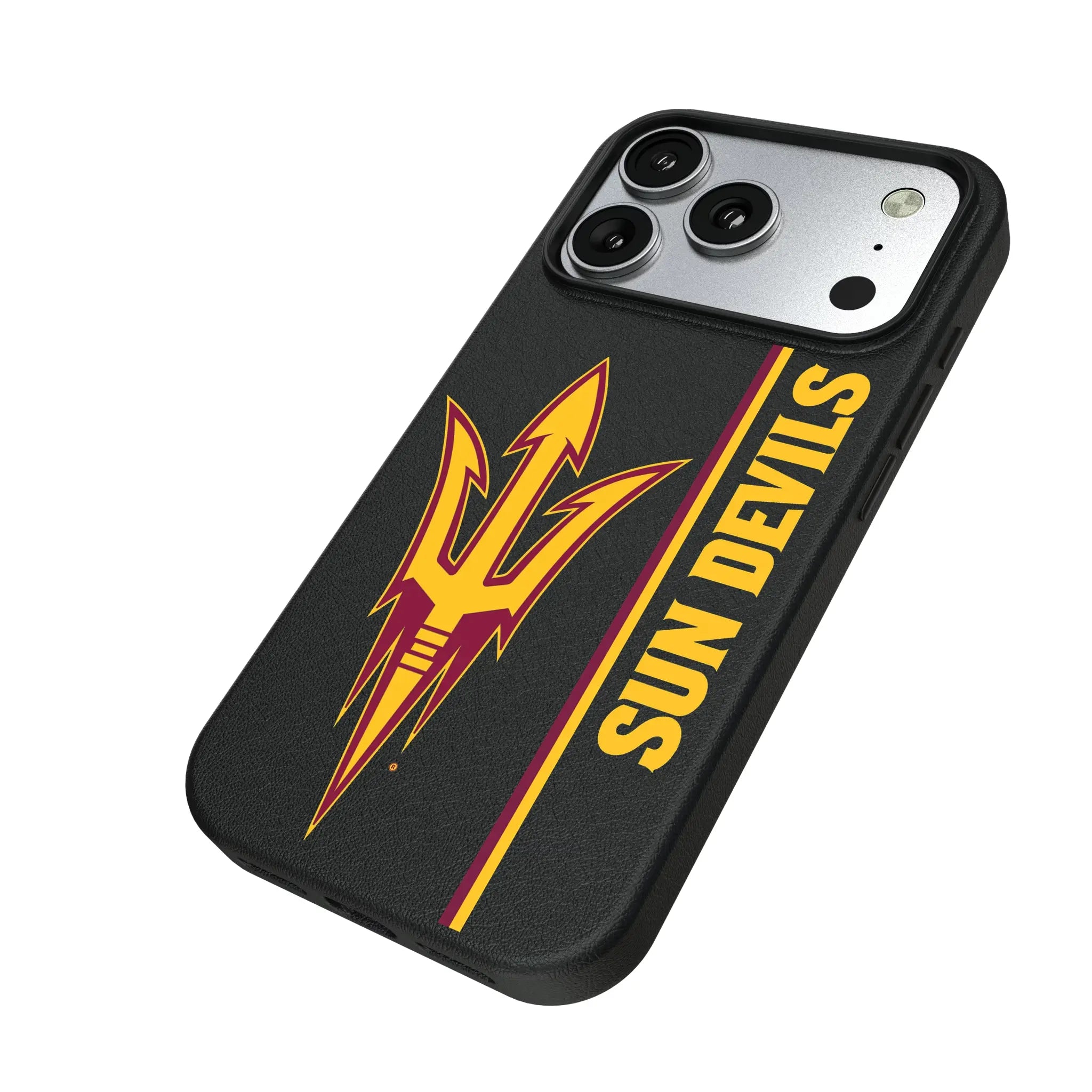Arizona State University Sun Devils Sidebar iPhone MagSafe Compatible Phone Case for Apple iPhone - Isometric View#Device_iPhone 17 Pro