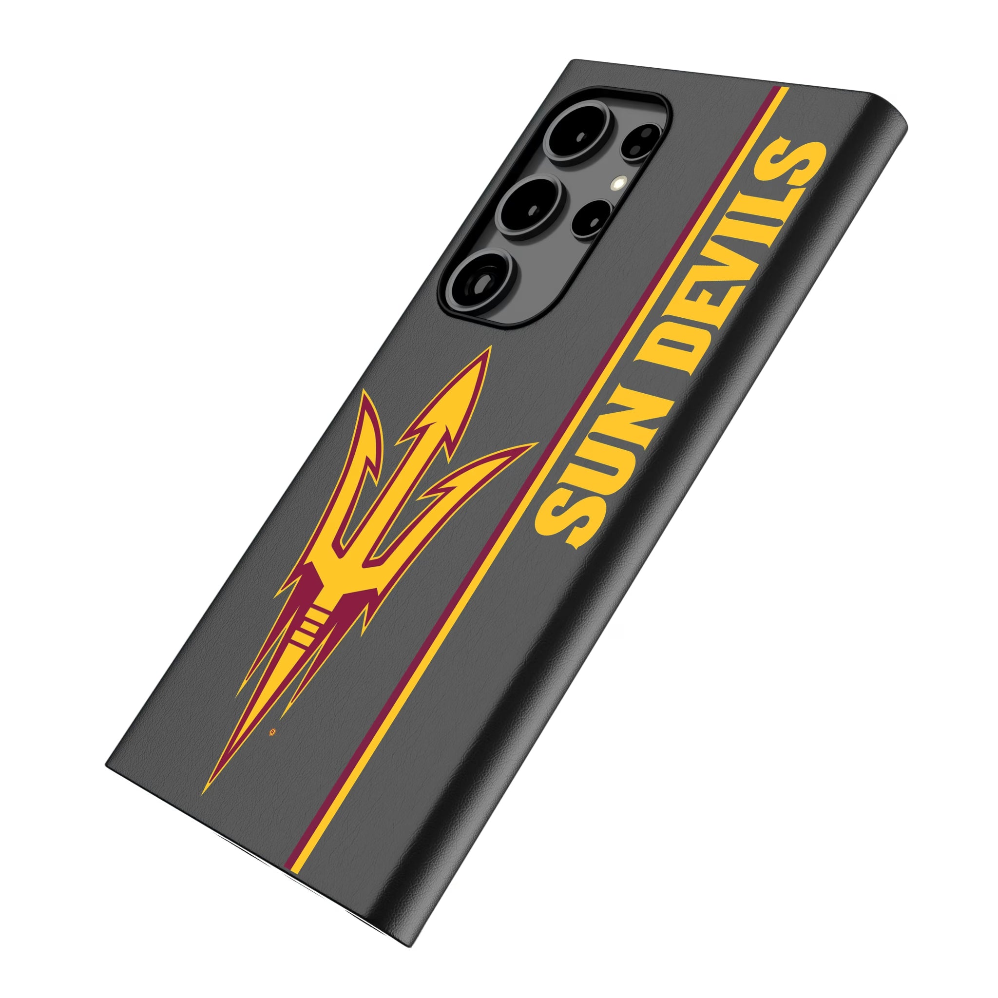 Arizona State University Sun Devils Sidebar Galaxy MagSafe Compatible Phone Case for Samsung Galaxy - Isometric View
