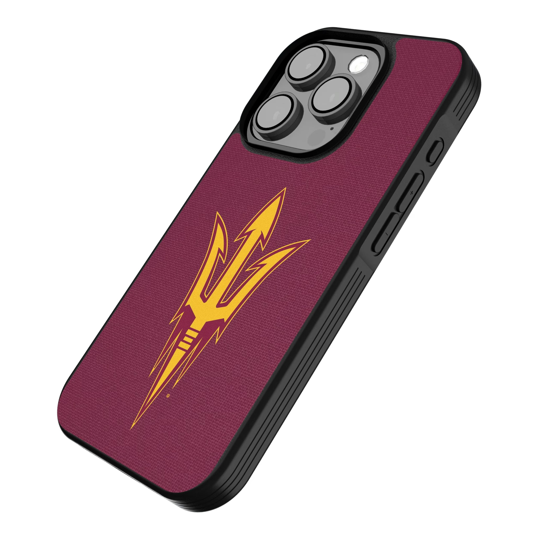 Arizona State University Sun Devils Solid iPhone Bump Phone Case for Apple iPhone - Isometric View
