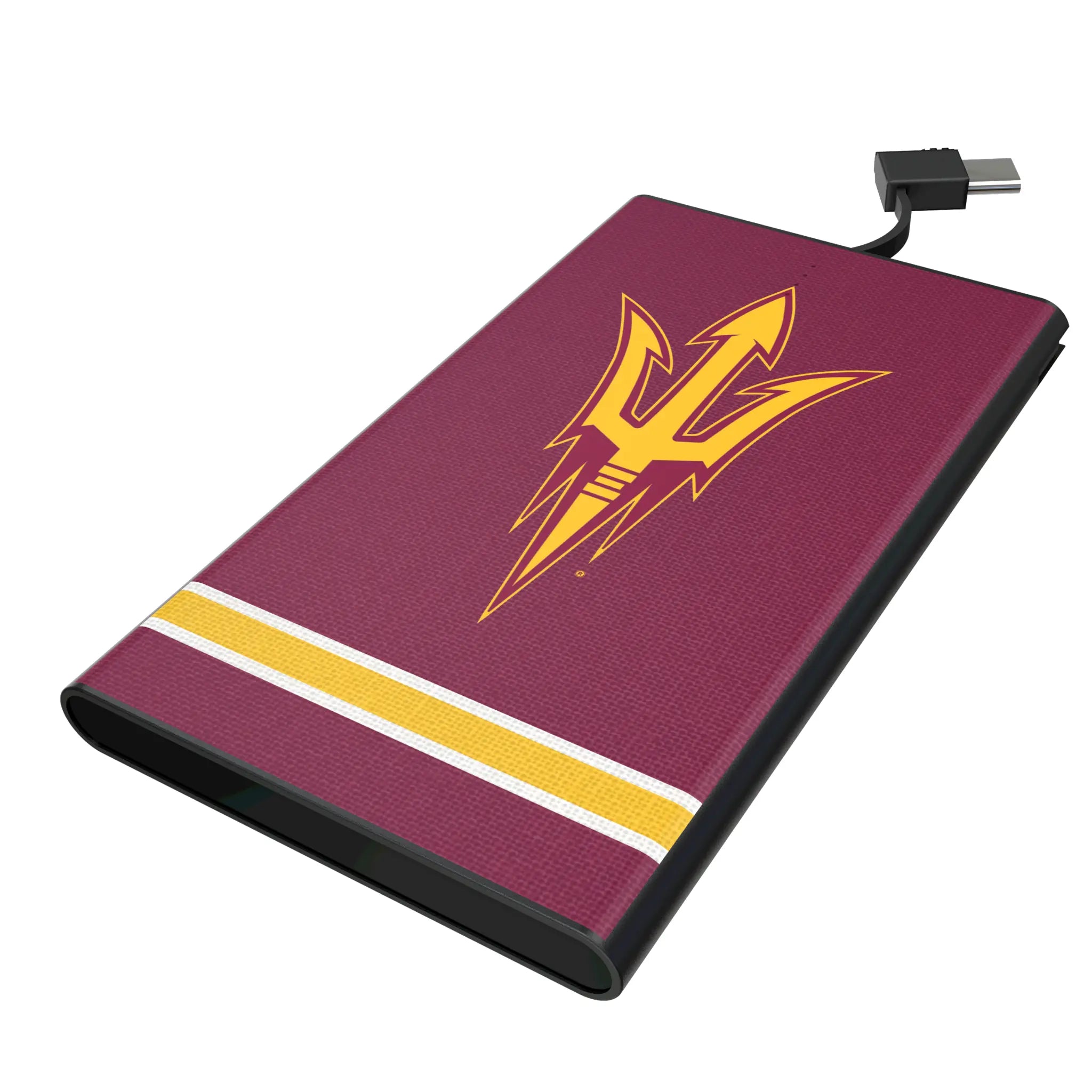 Arizona State University Sun Devils Stripe 5000mAh Flat Power Bank