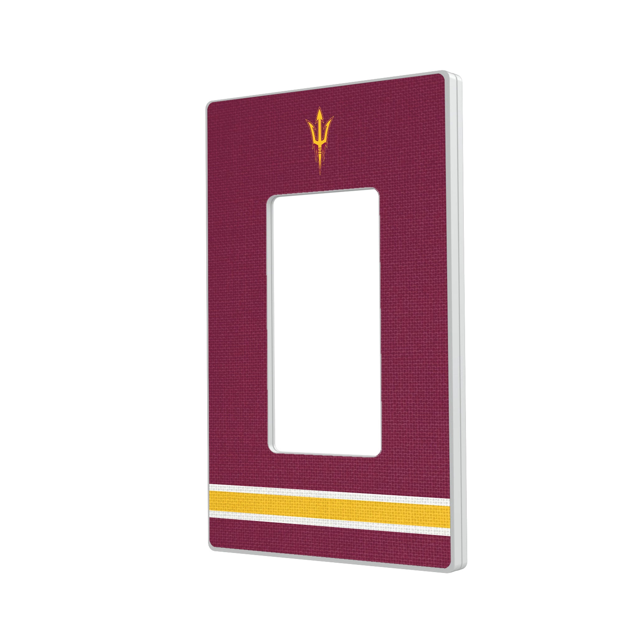 Arizona State University Sun Devils Stripe Hidden-Screw Light Switch Plate#Style_Single Rocker