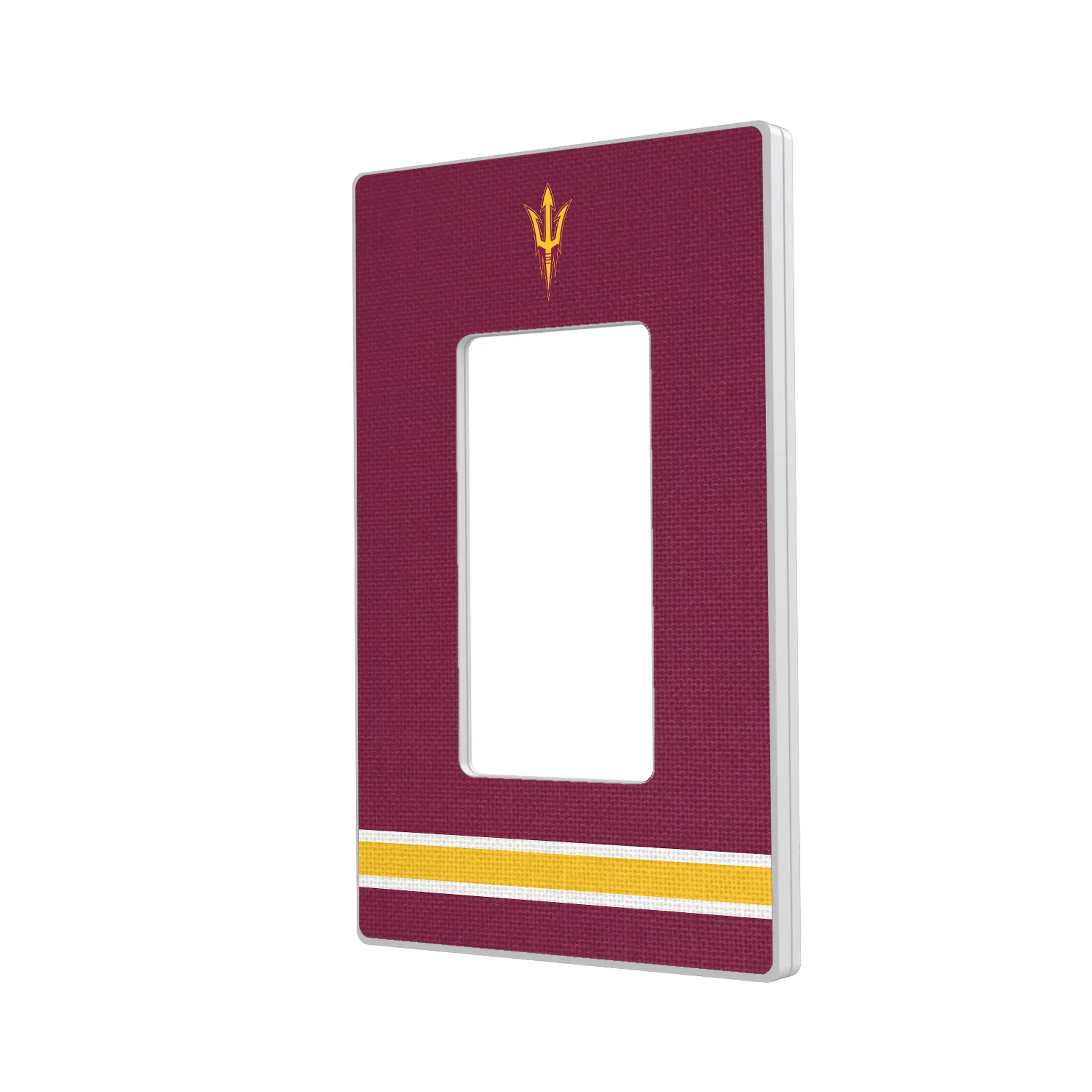 Arizona State University Sun Devils Stripe Hidden-Screw Light Switch Plate#Style_Single Rocker
