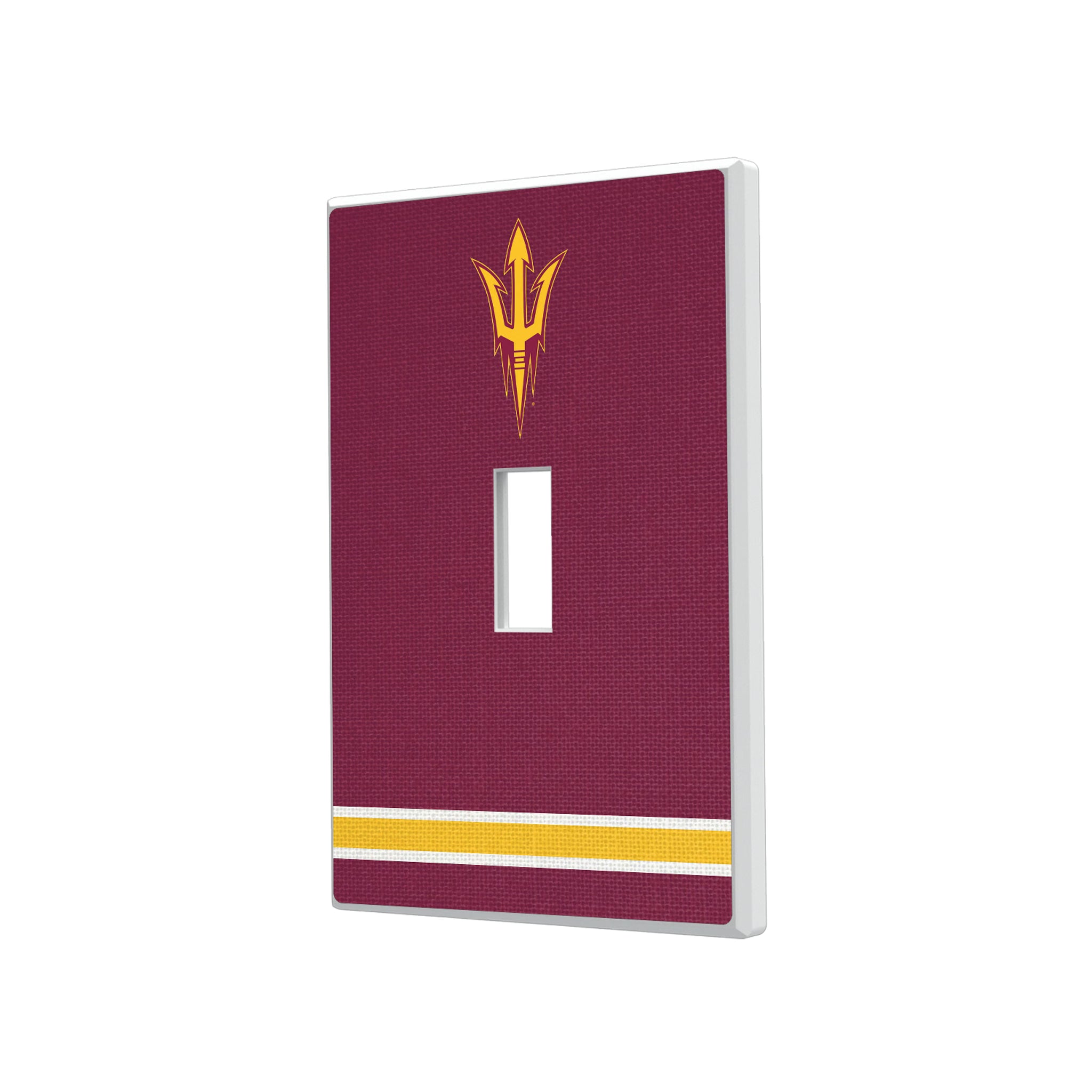 Arizona State University Sun Devils Stripe Hidden-Screw Light Switch Plate#Style_Single Toggle