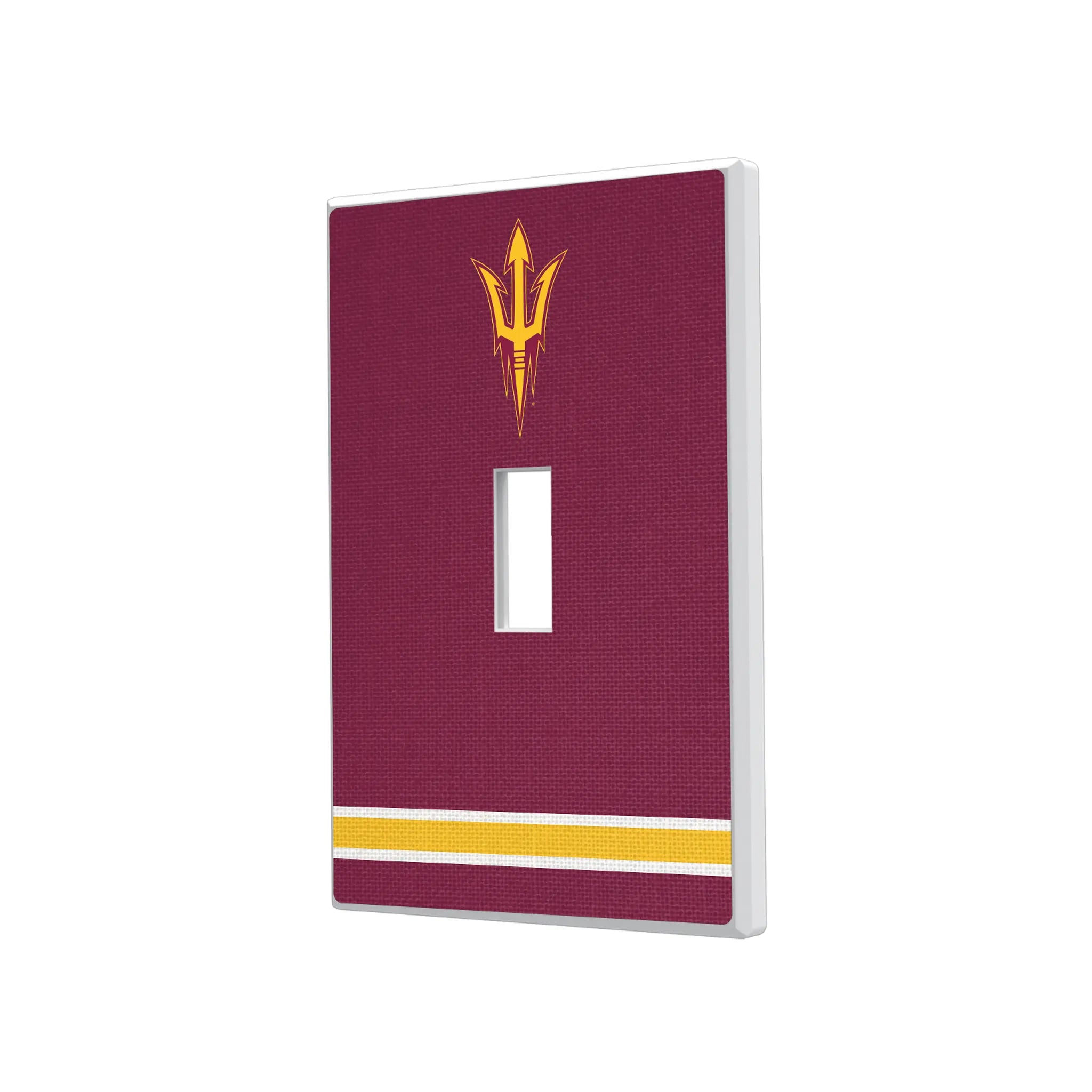 Arizona State University Sun Devils Stripe Hidden-Screw Light Switch Plate#Style_Single Toggle