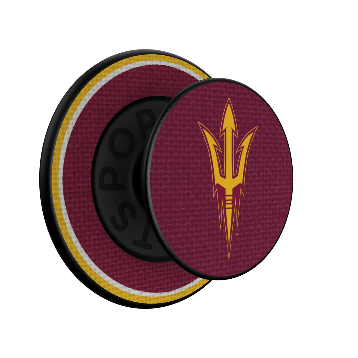 Arizona State University Sun Devils Stripe Popsockets Round Magnetic - Isometric View