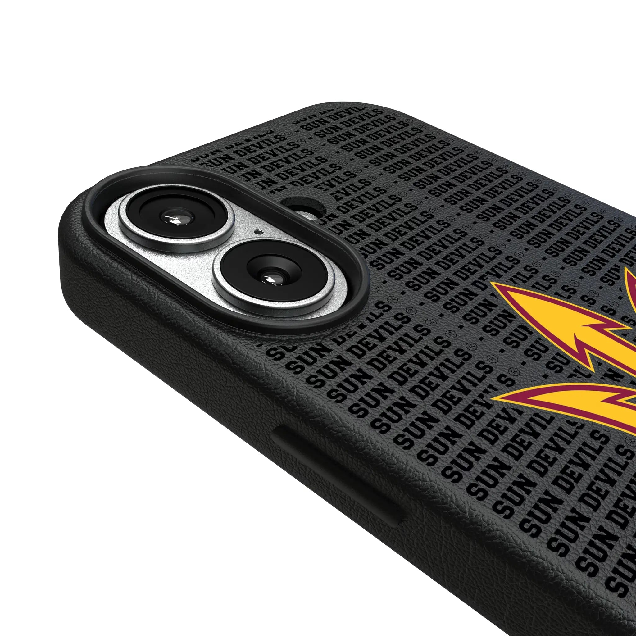 Arizona State University Sun Devils Text Backdrop iPhone MagSafe Compatible Phone Case for Apple iPhone - Detail#Device_iPhone 17
