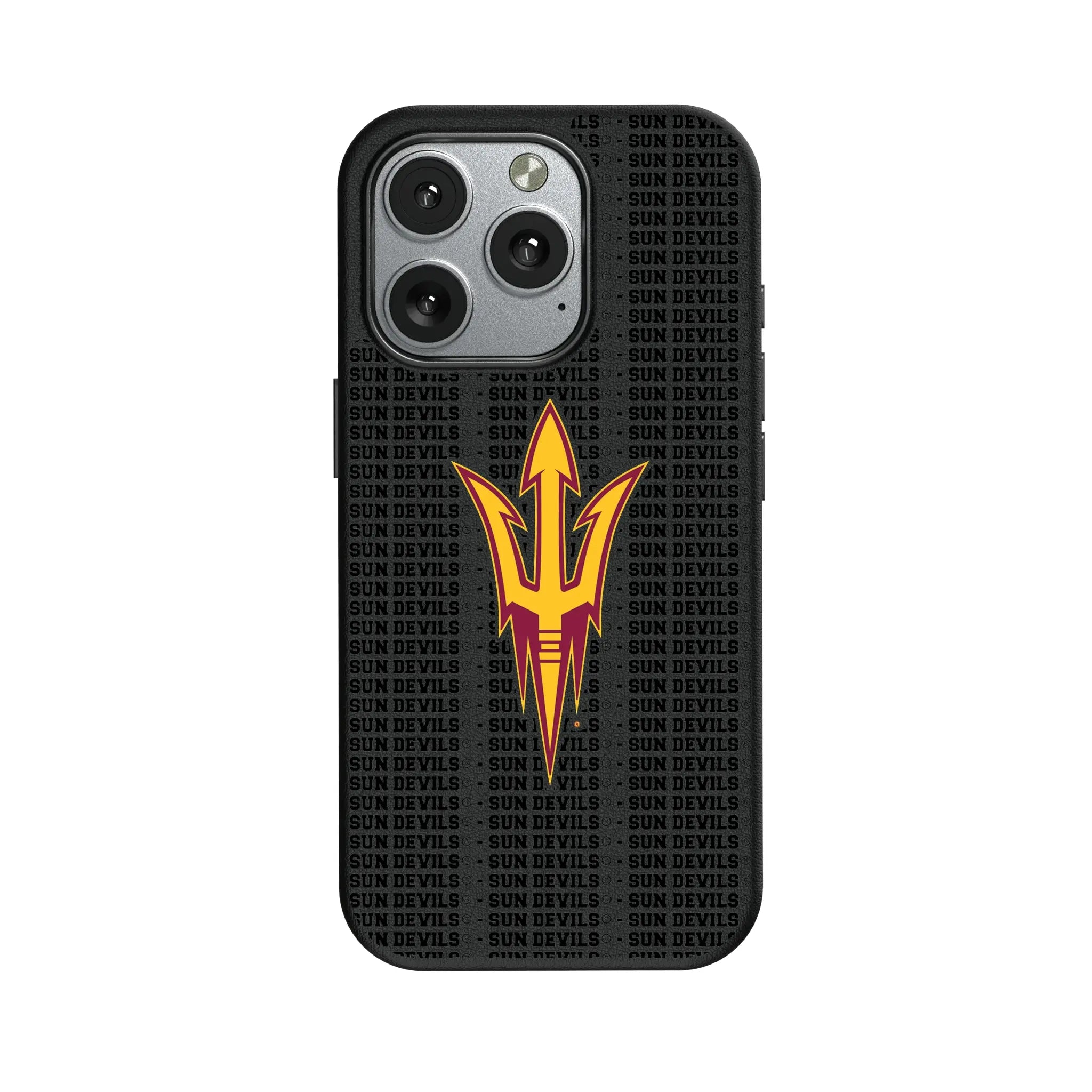 Arizona State University Sun Devils Text Backdrop iPhone MagSafe Compatible Phone Case for Apple iPhone