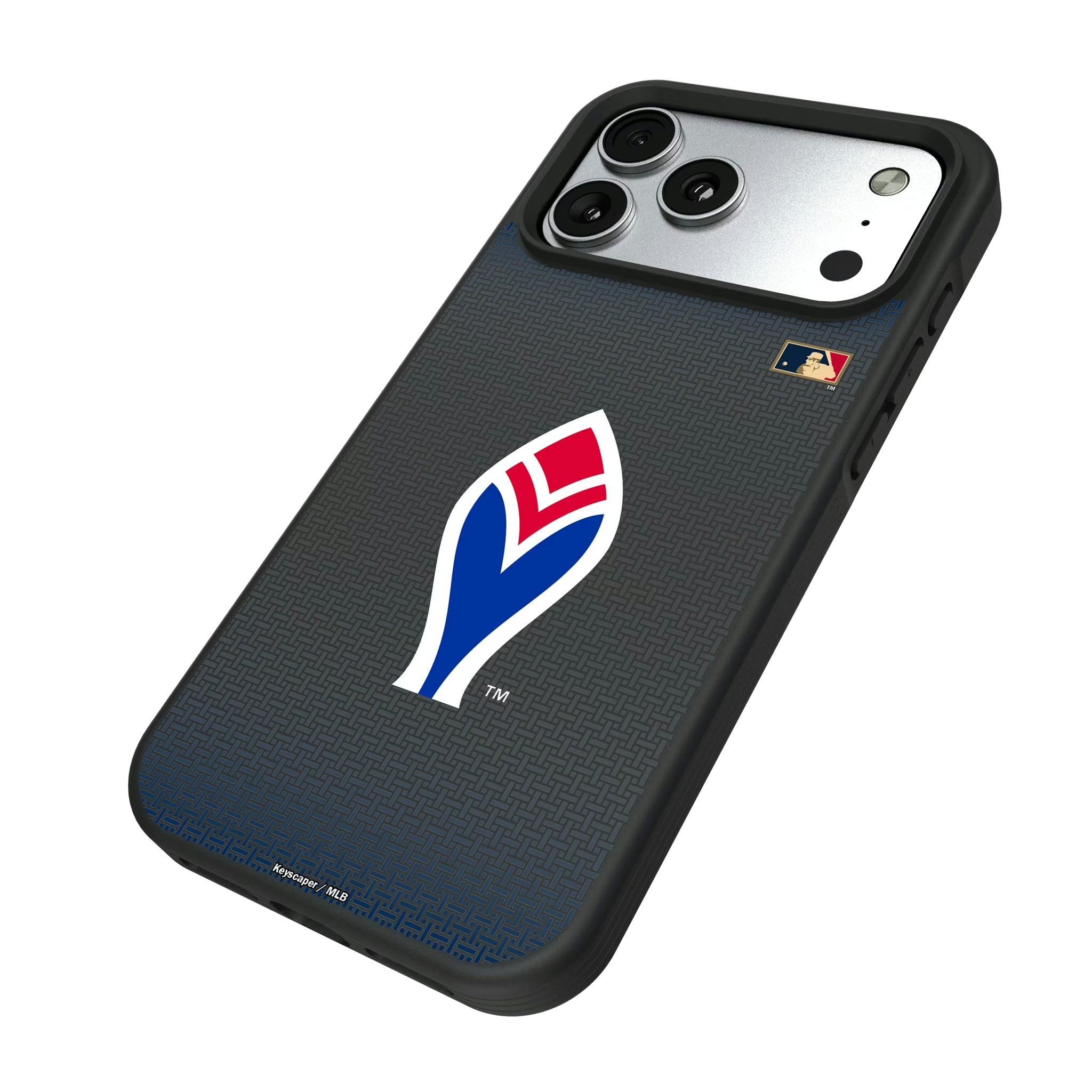 Atlanta Braves 1972-1975 - Cooperstown Collection Linen iPhone Bump Phone Case for Apple iPhone - Isometric View#Device_iPhone 17 Pro Max