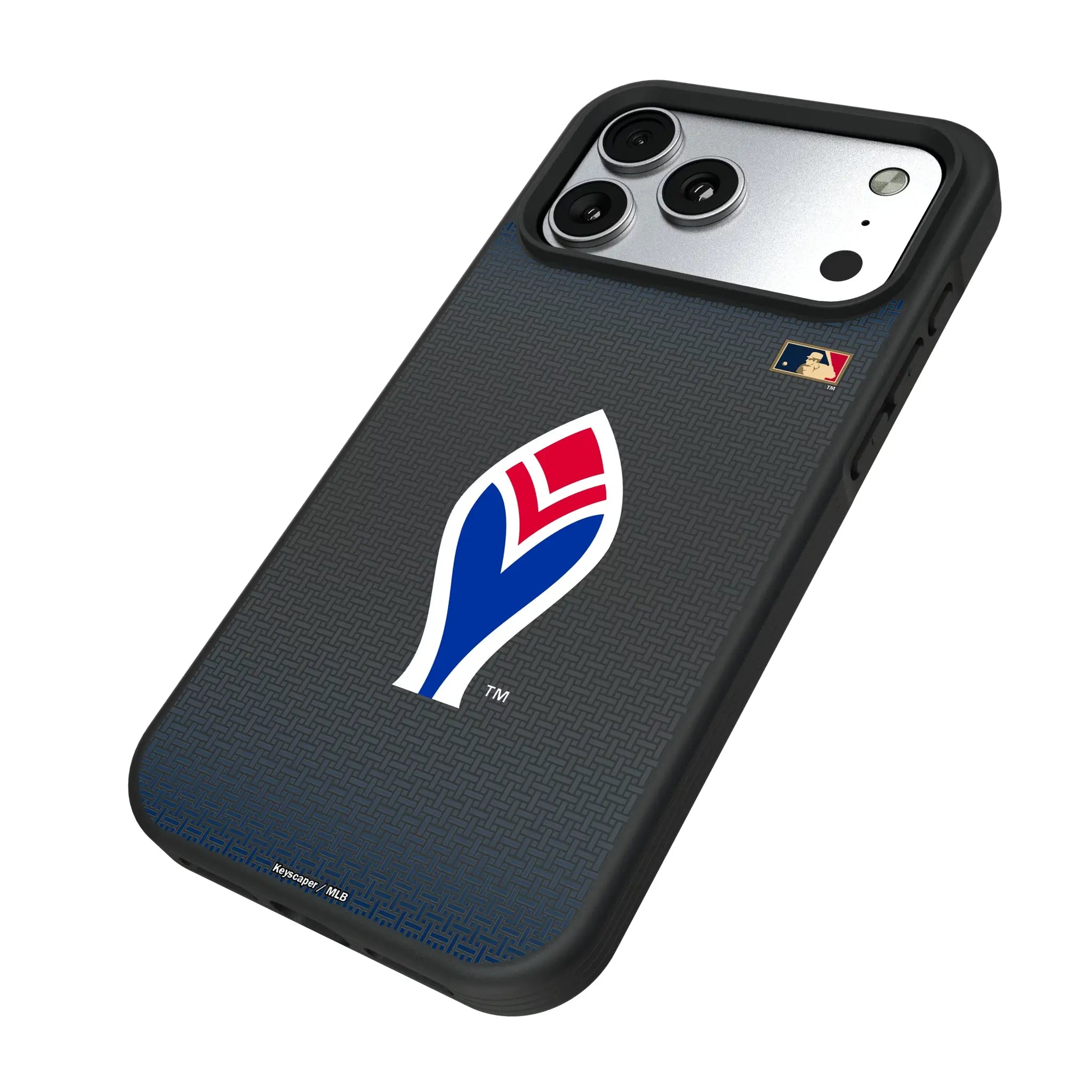 Atlanta Braves 1972-1975 - Cooperstown Collection Linen iPhone Bump Phone Case for Apple iPhone - Isometric View#Device_iPhone 17 Pro Max