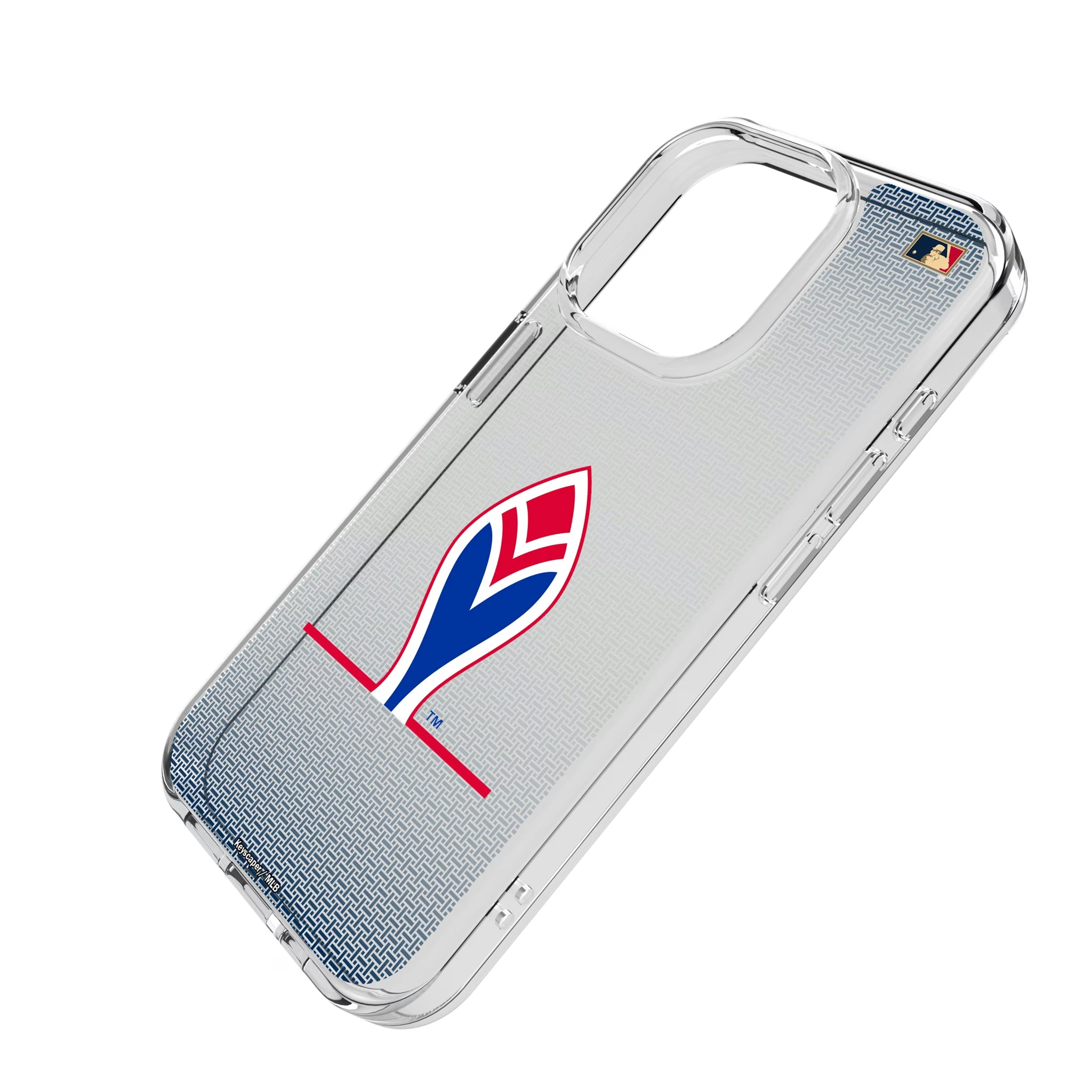 Atlanta Braves 1972-1975 - Cooperstown Collection Linen iPhone Clear Phone Case for Apple iPhone - Isometric View