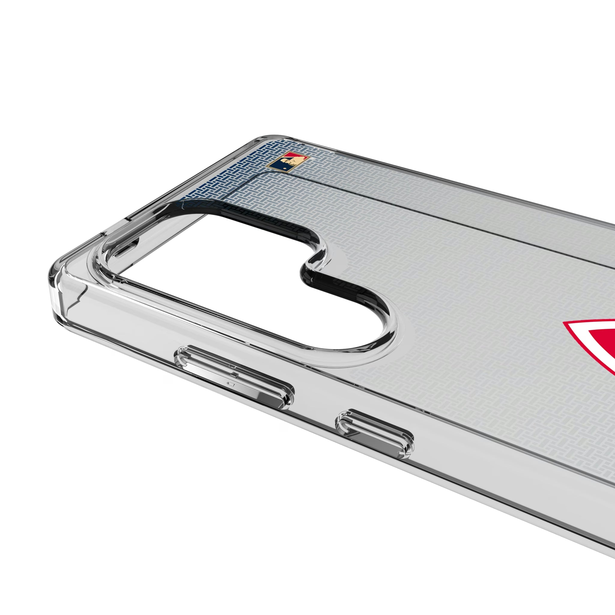 Atlanta Braves 1972-1975 - Cooperstown Collection Linen Galaxy Clear Phone Case for Samsung Galaxy - Detail