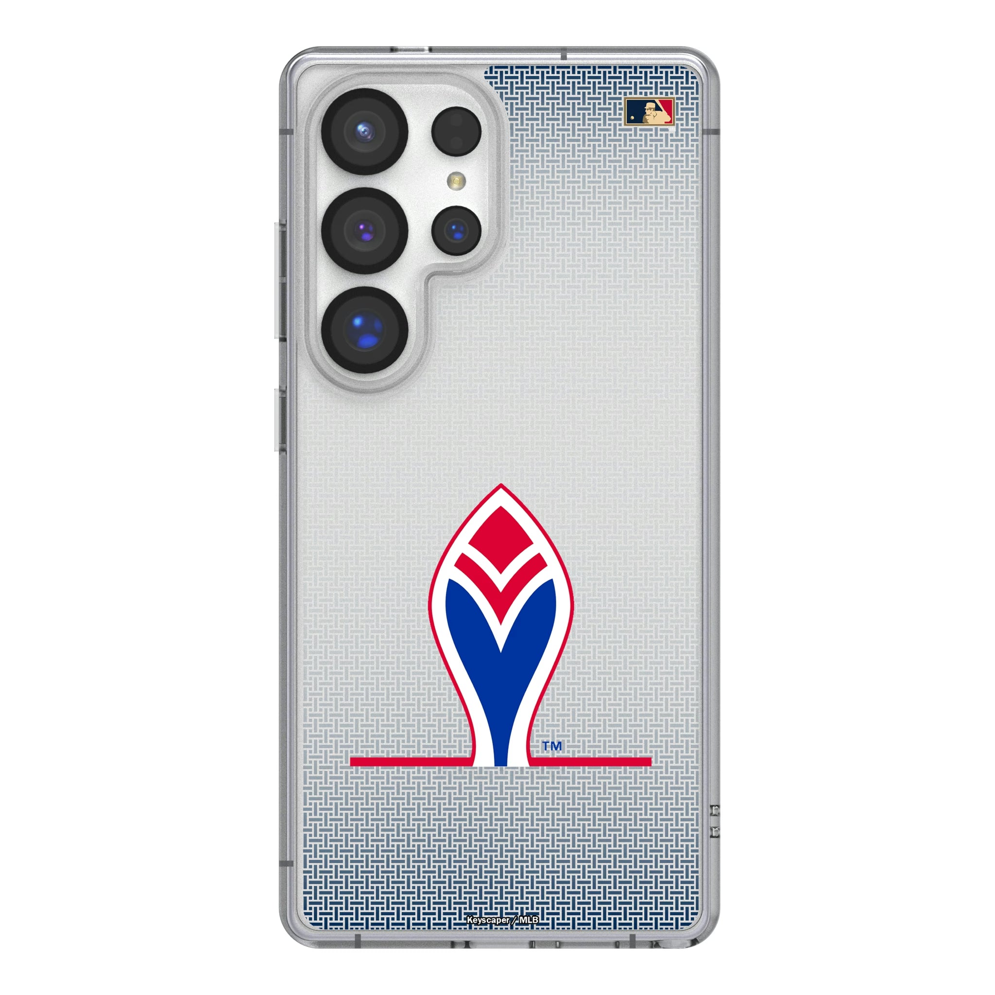Atlanta Braves 1972-1975 - Cooperstown Collection Linen Galaxy Clear Phone Case for Samsung Galaxy