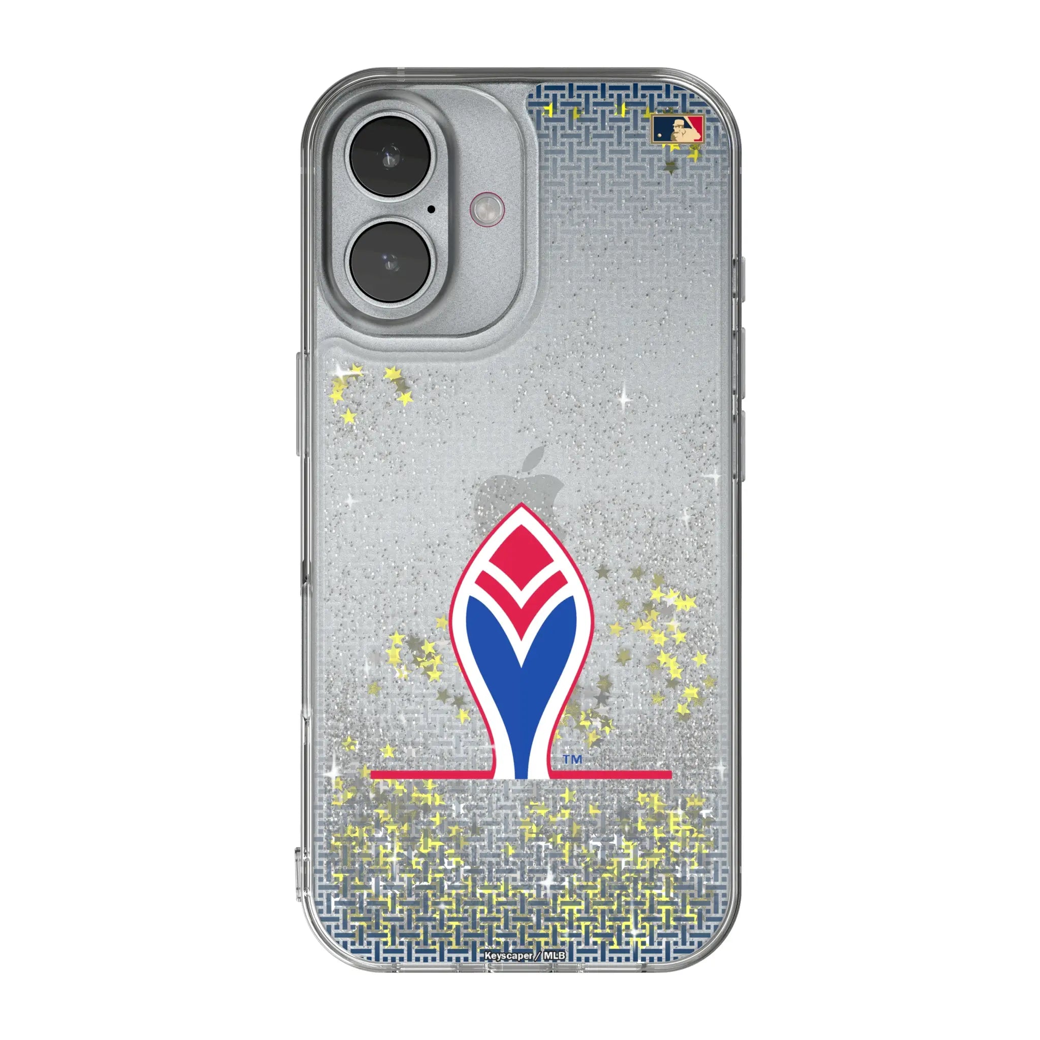 Atlanta Braves 1972-1975 - Cooperstown Collection Linen iPhone Glitter Phone Case for Apple iPhone