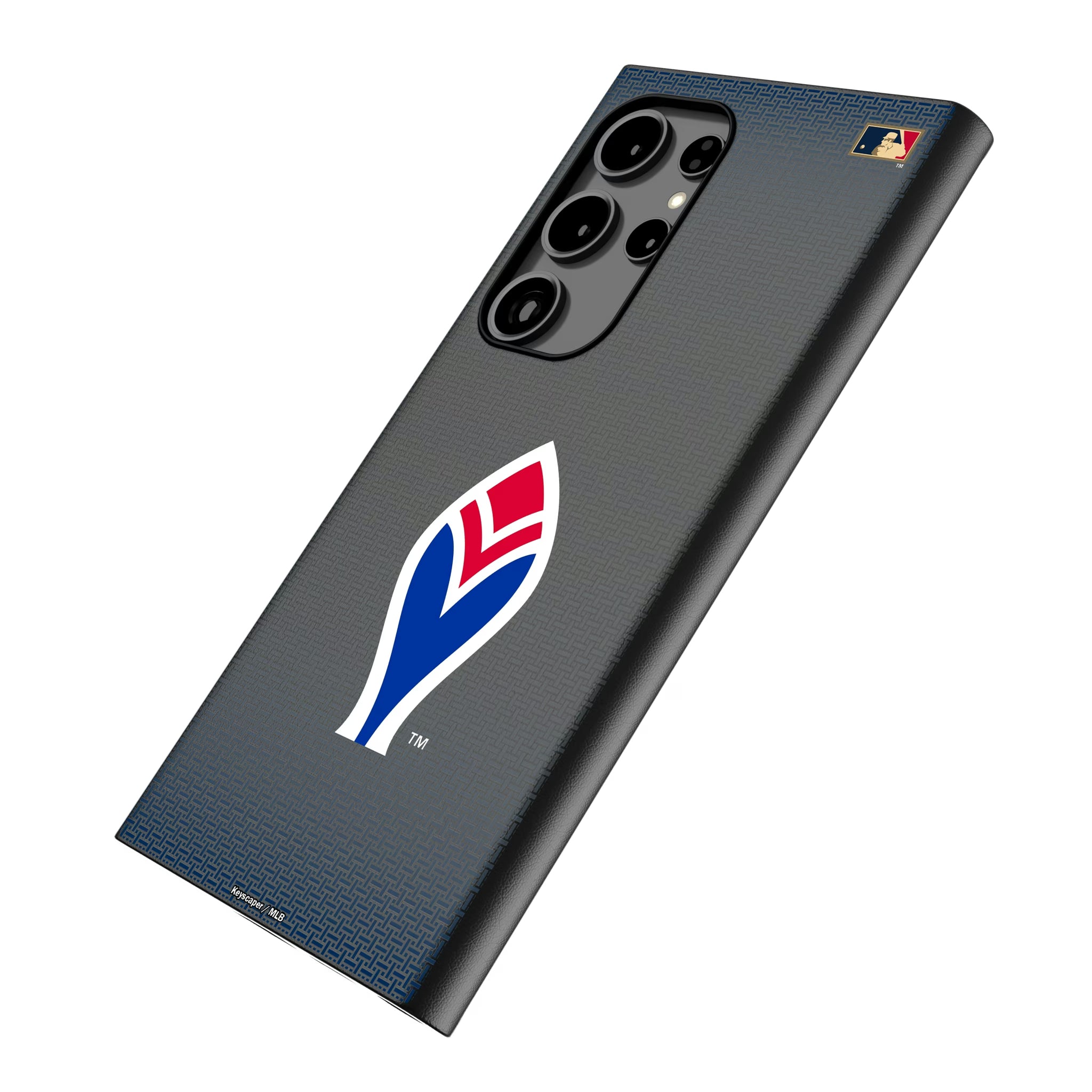 Atlanta Braves 1972-1975 - Cooperstown Collection Linen Galaxy MagSafe Compatible Phone Case for Samsung Galaxy - Isometric View