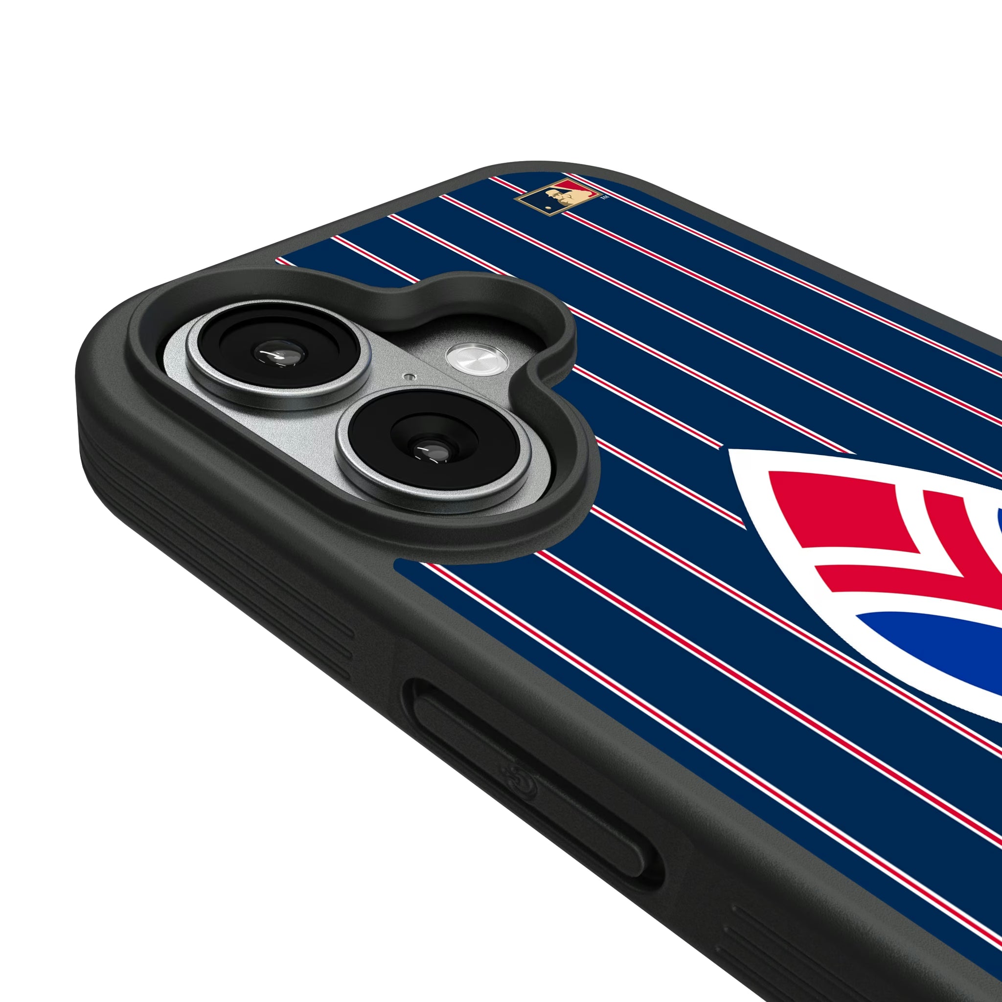 Atlanta Braves 1972-1975 - Cooperstown Collection Pinstripe iPhone Bump Phone Case for Apple iPhone - Detail#Device_iPhone 17